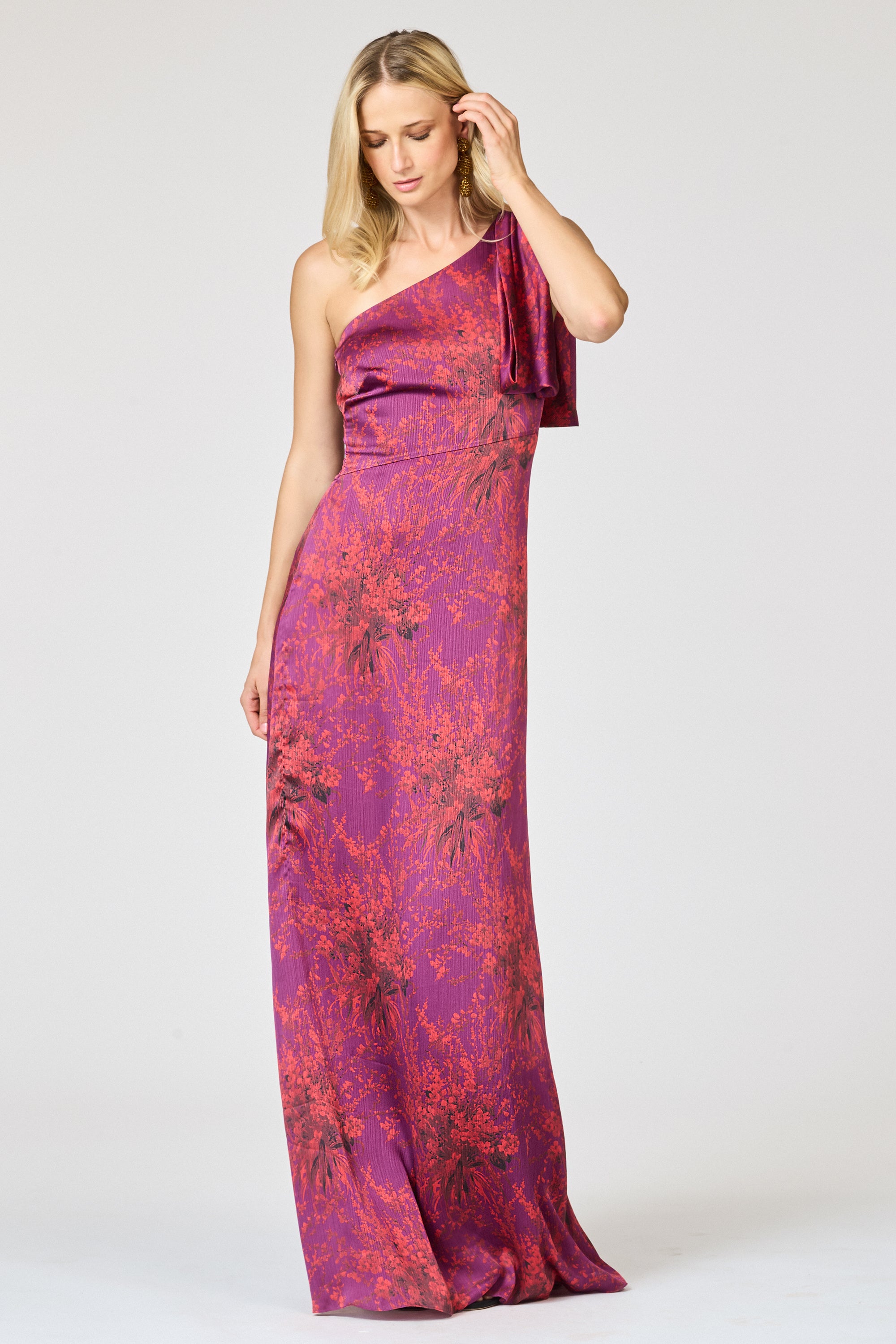 CHELSEA GOWN - RASPBERRY BOUQUET