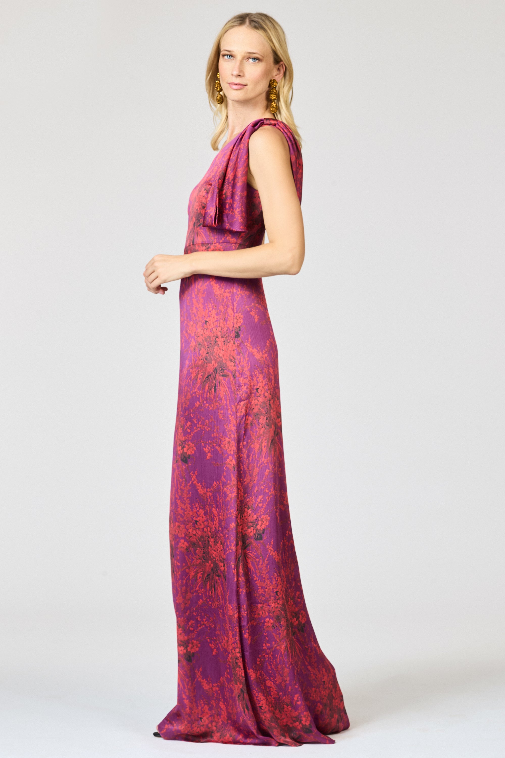 CHELSEA GOWN - RASPBERRY BOUQUET