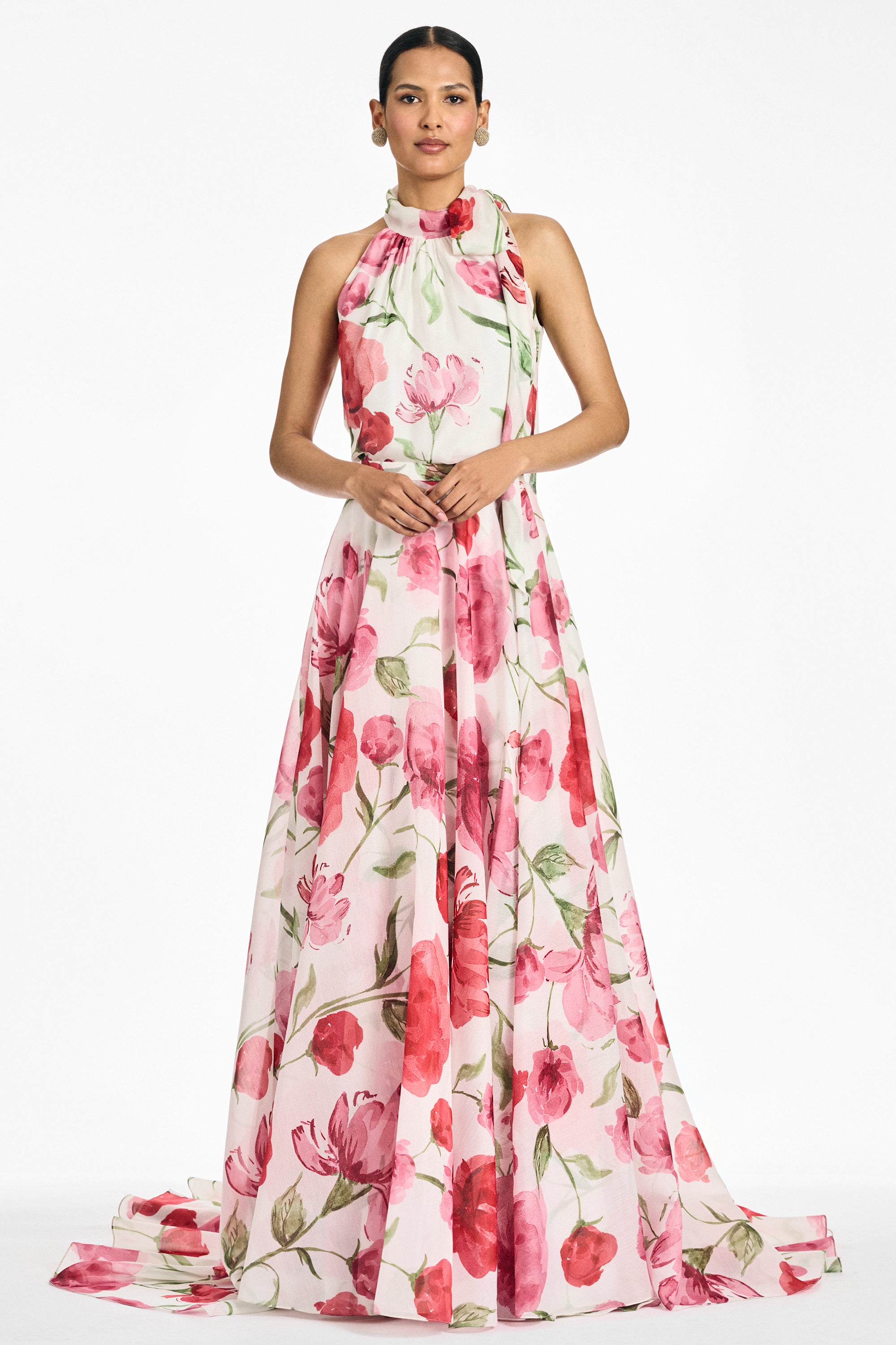 BELLAMY SKIRT - GRANDE WATERCOLOR POPPIES