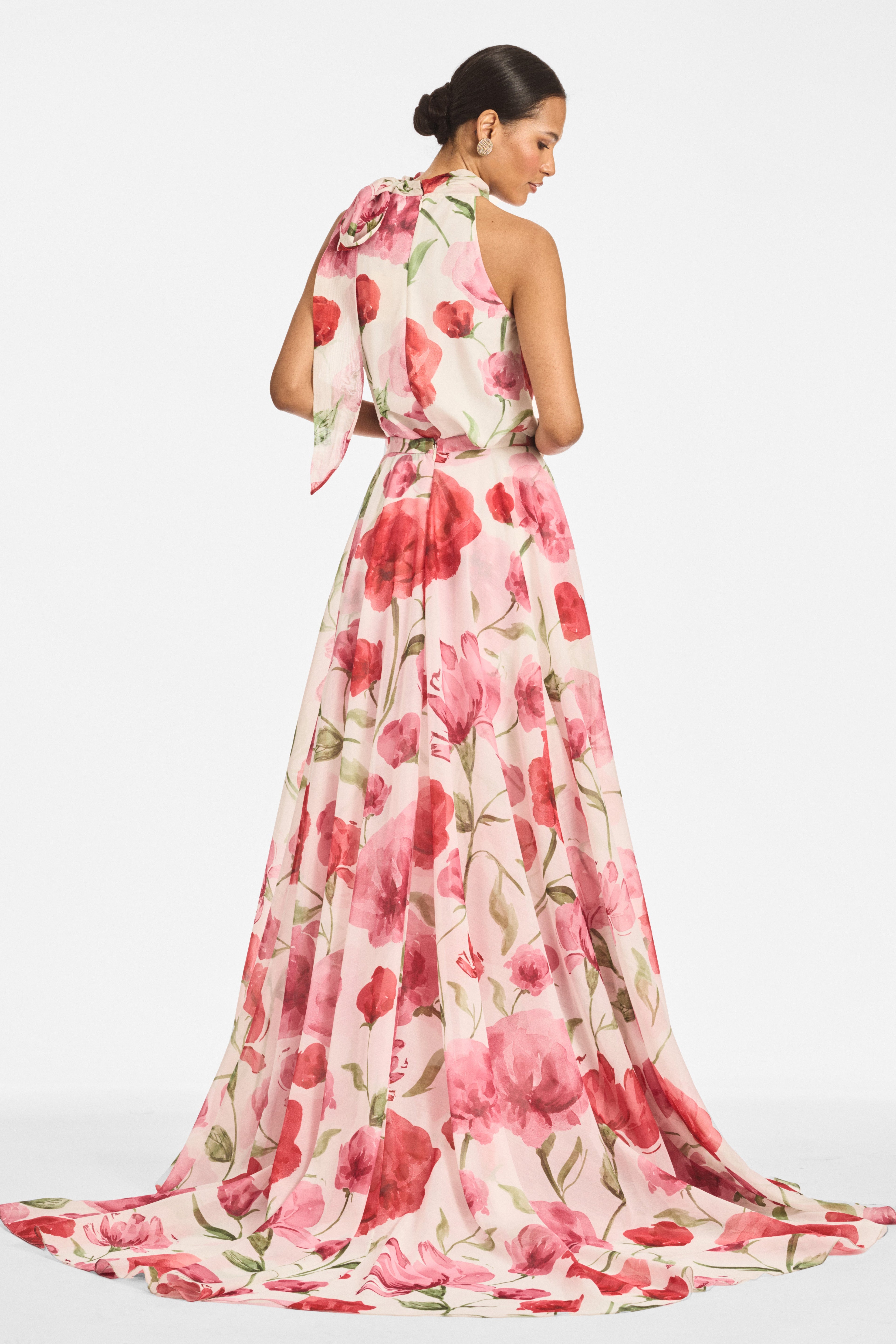 DEIRDRE TOP - GRANDE WATERCOLOR POPPIES