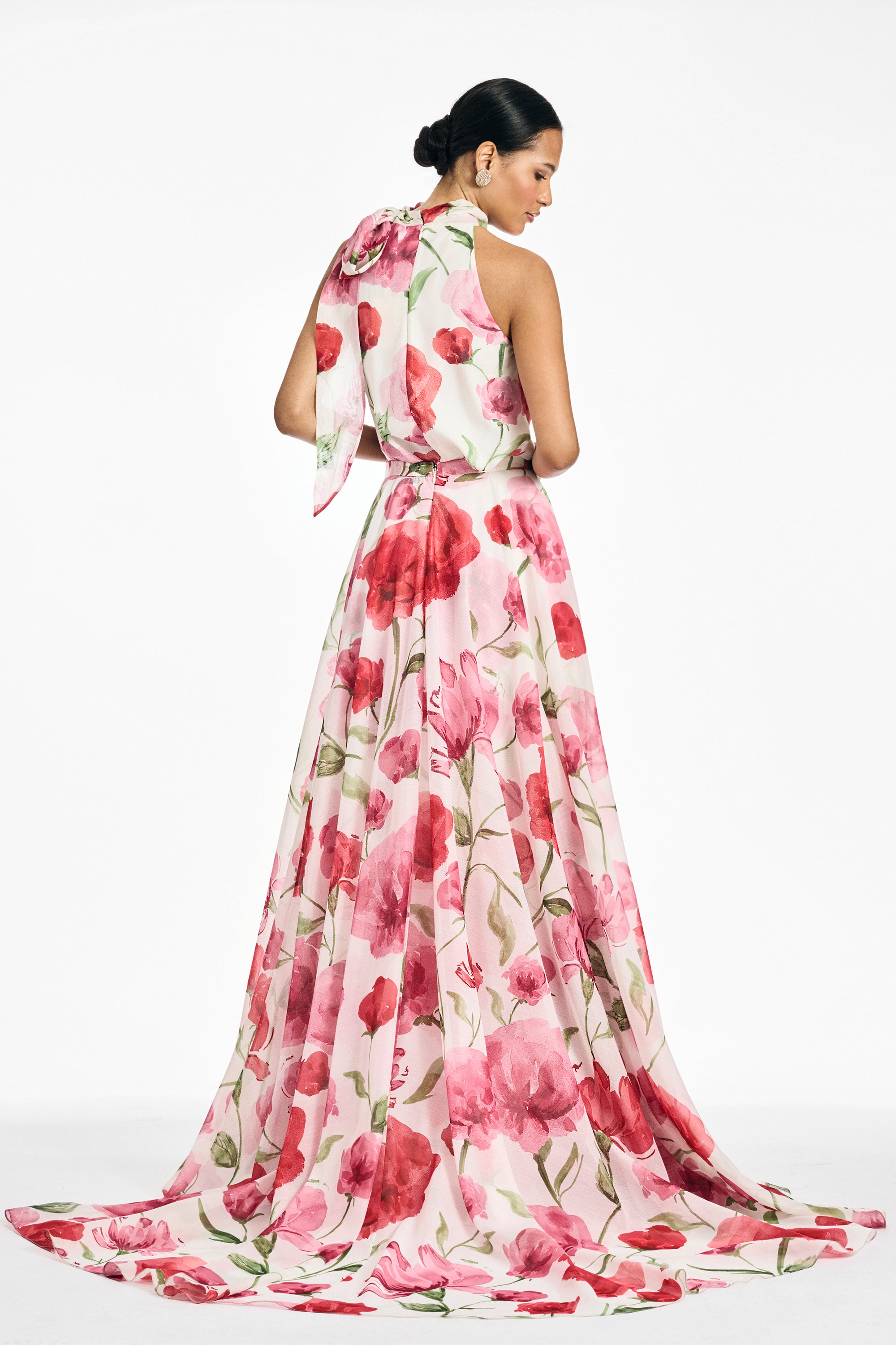 BELLAMY SKIRT - GRANDE WATERCOLOR POPPIES