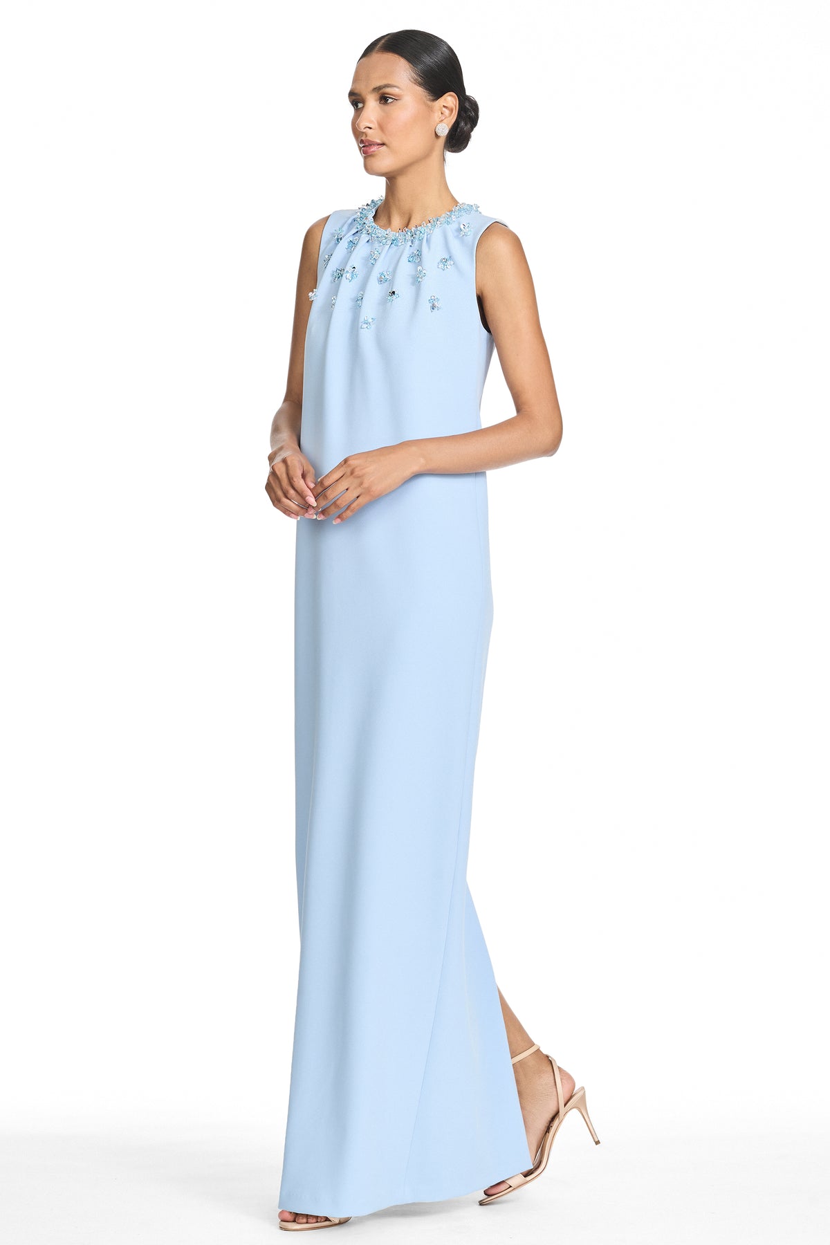 TARYN GOWN - GLACIAL BLUE