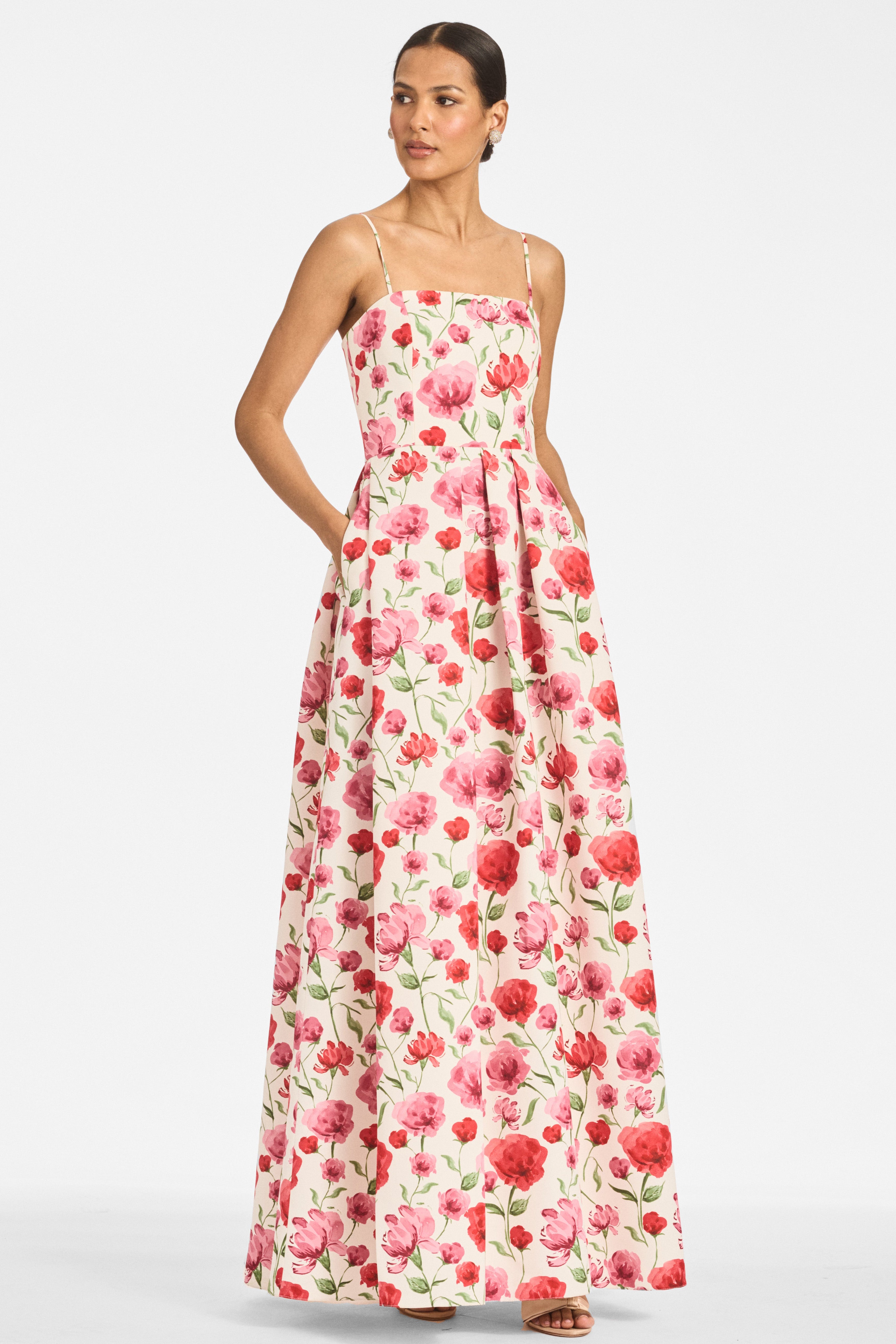 BEAU GOWN - WATERCOLOR POPPIES