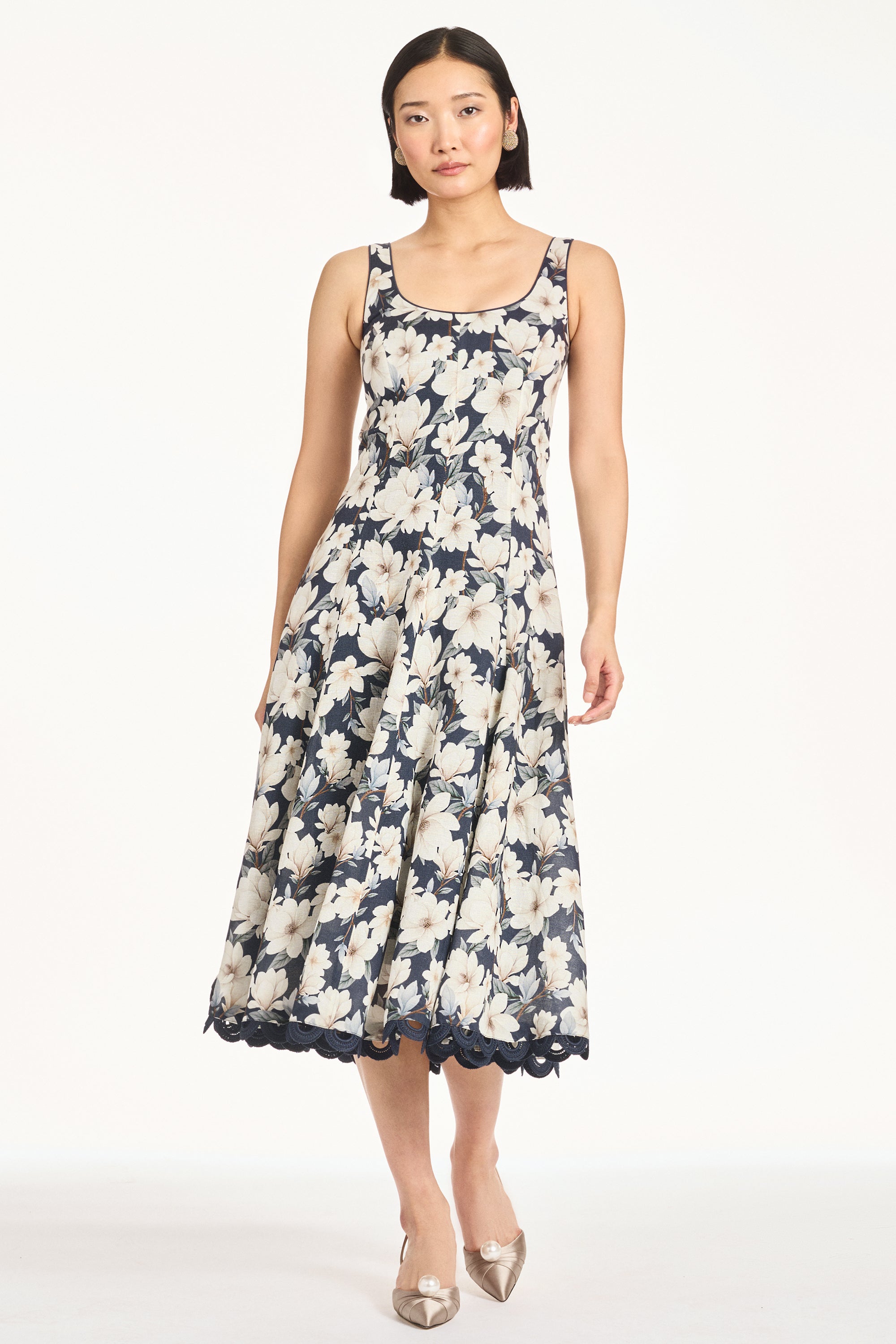 TERESA DRESS - MIDNIGHT MAGNOLIA