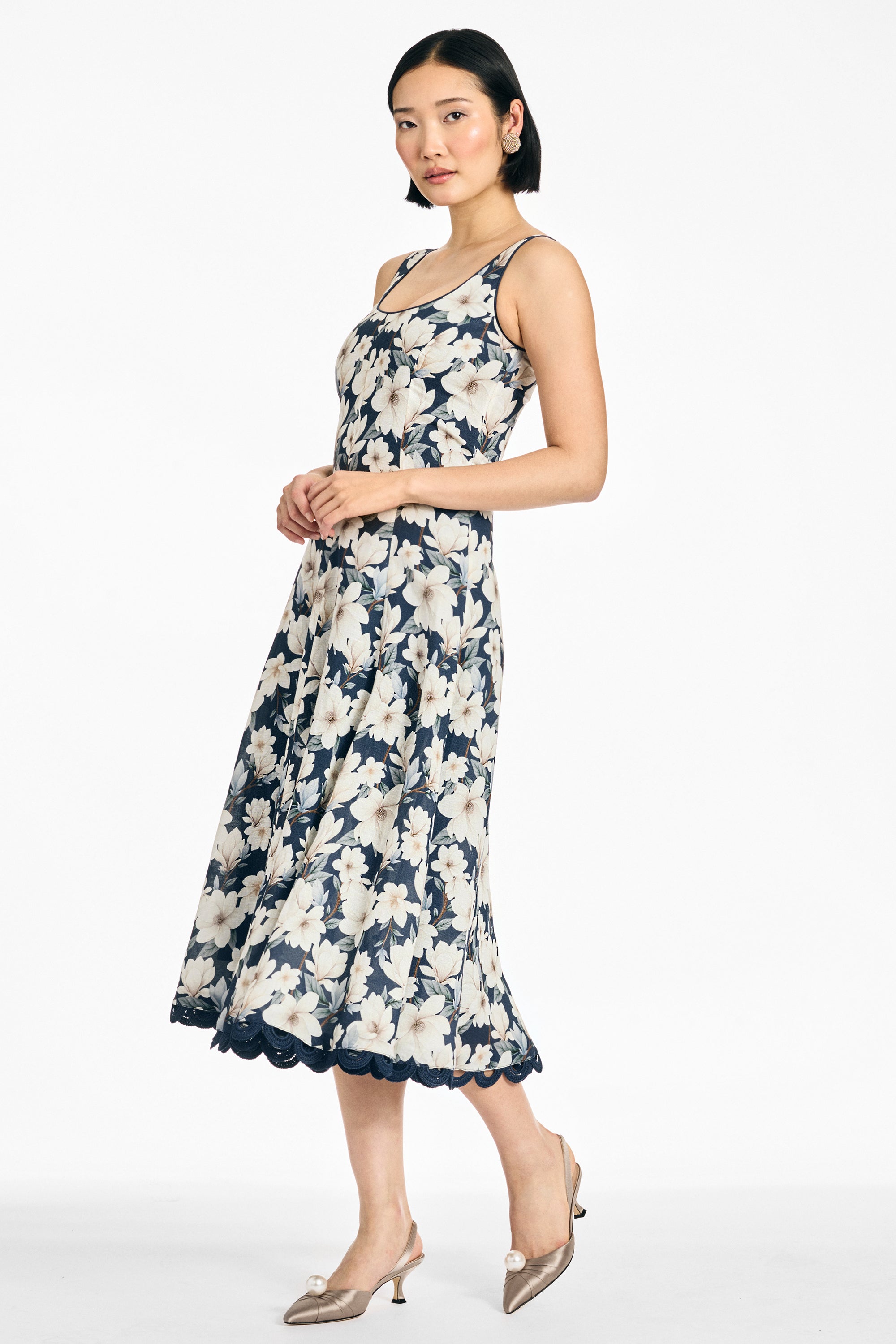 TERESA DRESS - MIDNIGHT MAGNOLIA
