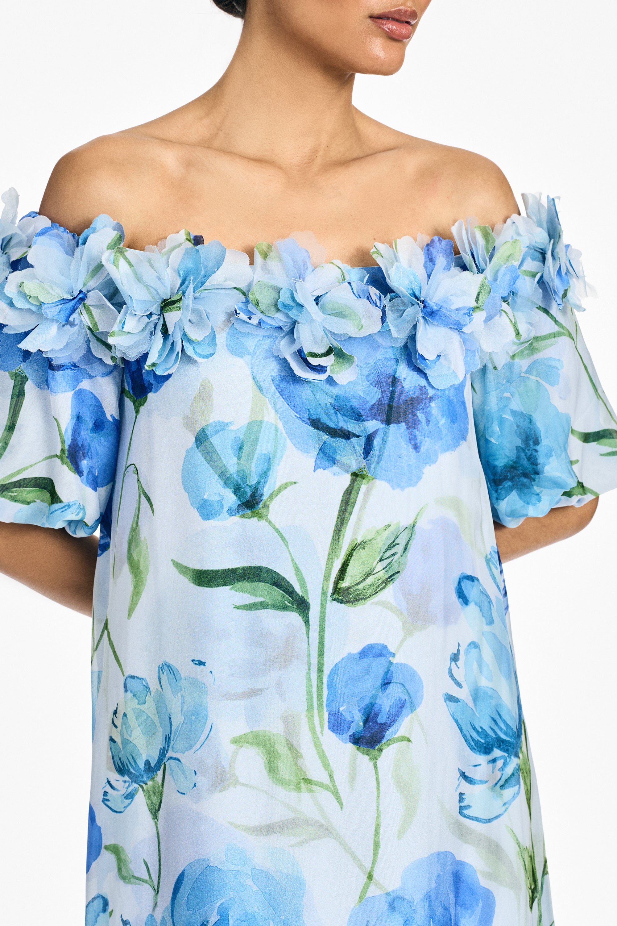 VALENTINA GOWN - GRANDE SAPPHIRE POPPIES