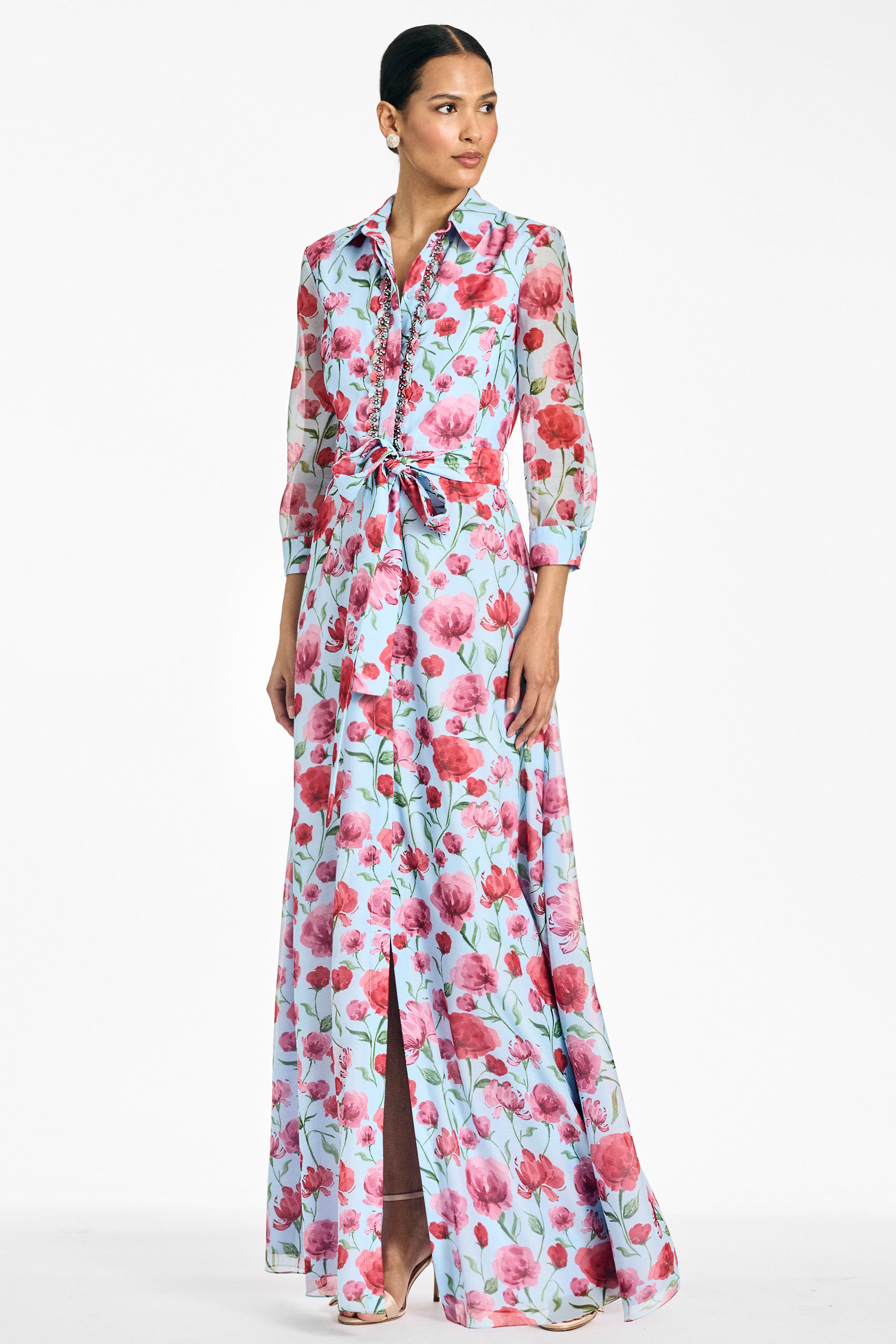 ADDISON GOWN - SKY POPPIES