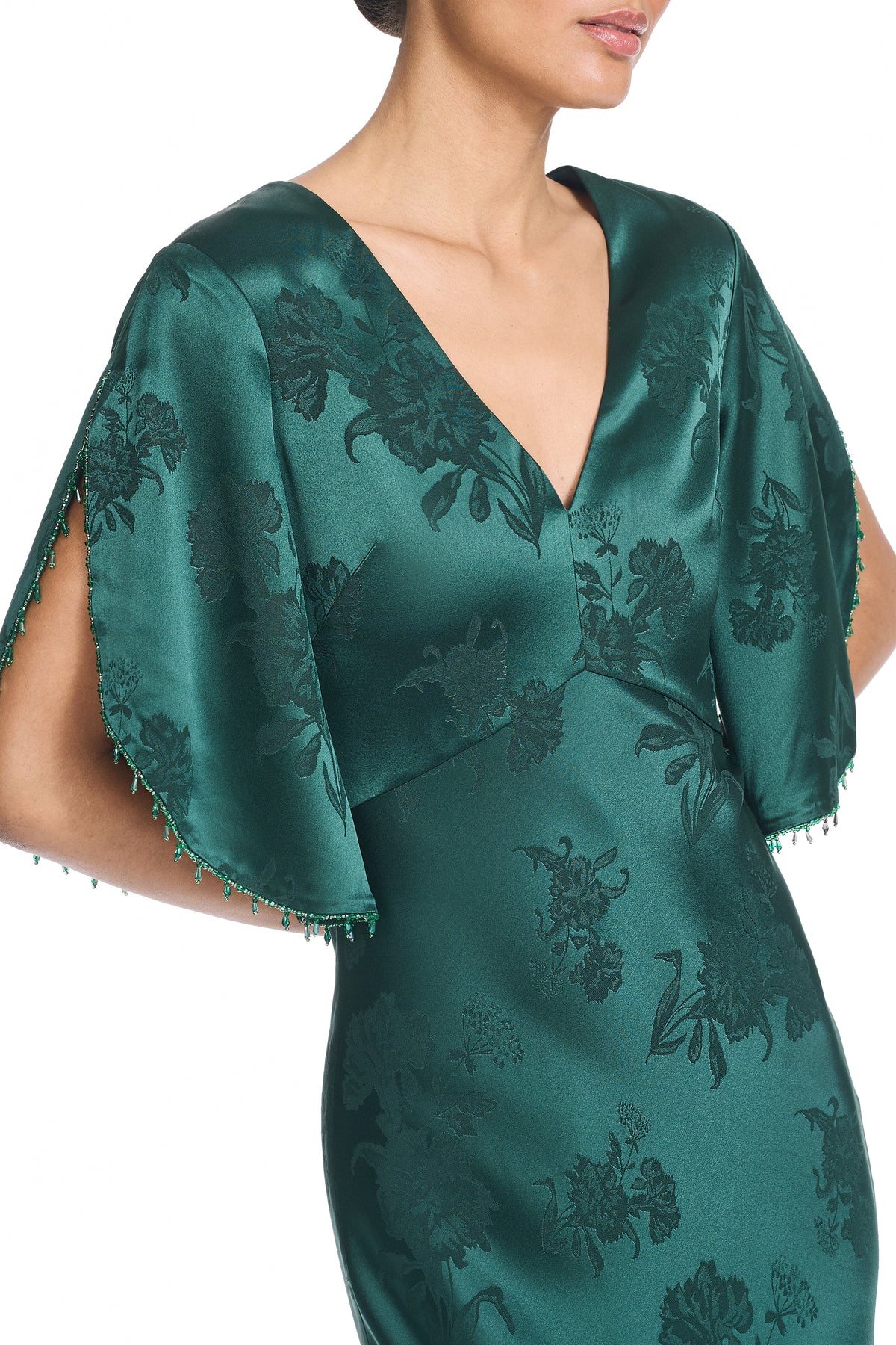 EMBELLISHED MAREN GOWN - DARK FOREST