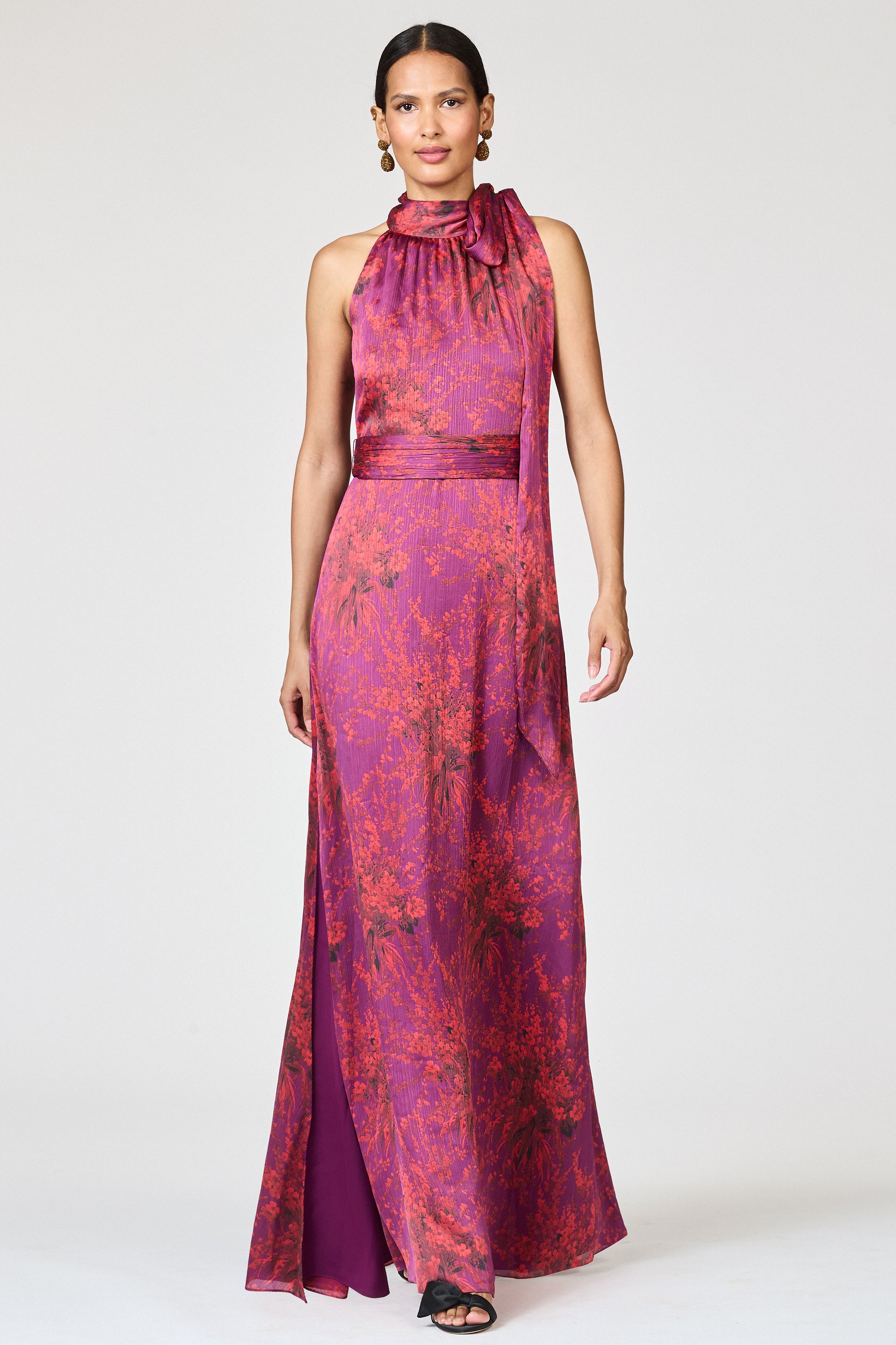 KAYLA GOWN - RASPBERRY BOUQUET