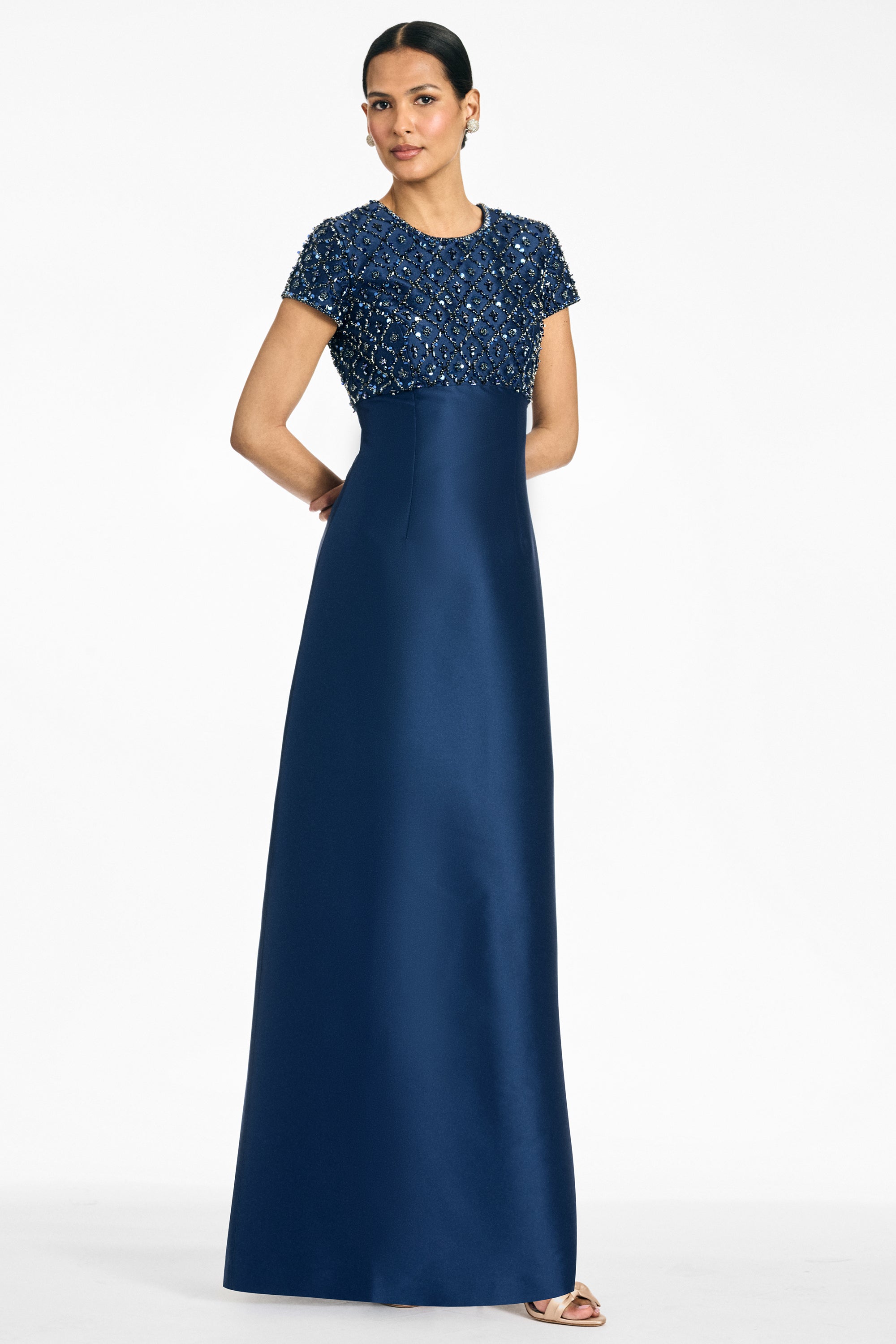 EMBELLISHED AMSTERDAM GOWN - NIGHT SKY