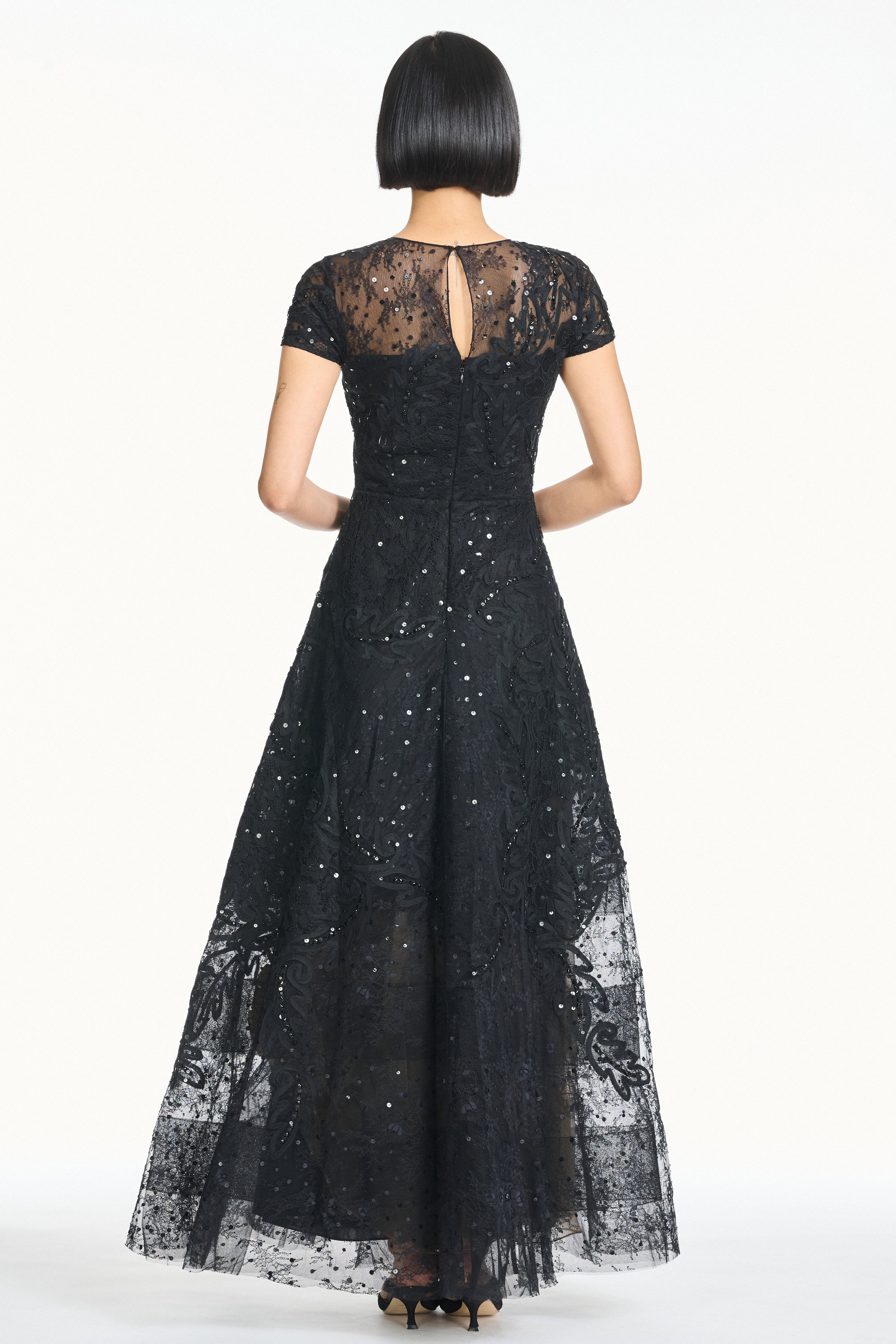 Elektra gown noir