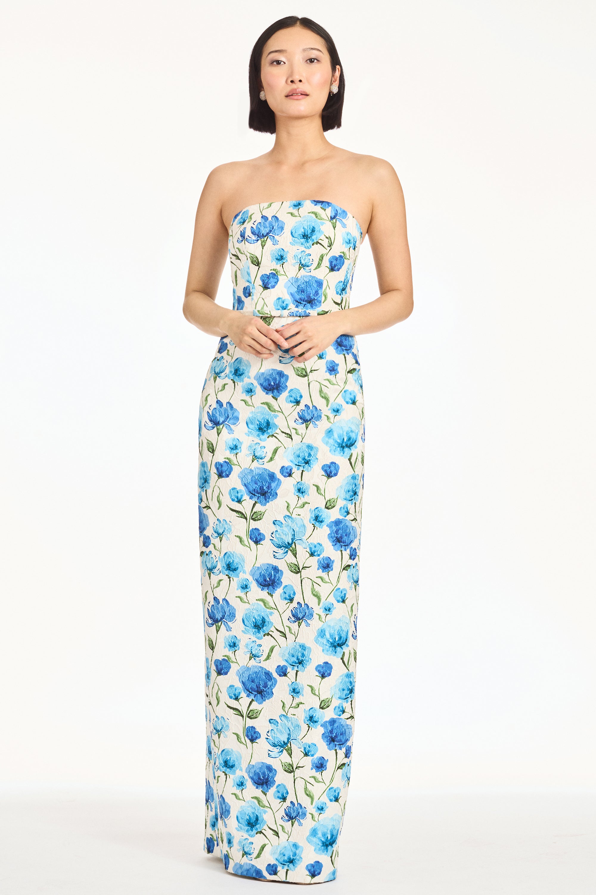 SOPHIA GOWN - SAPPHIRE POPPIES