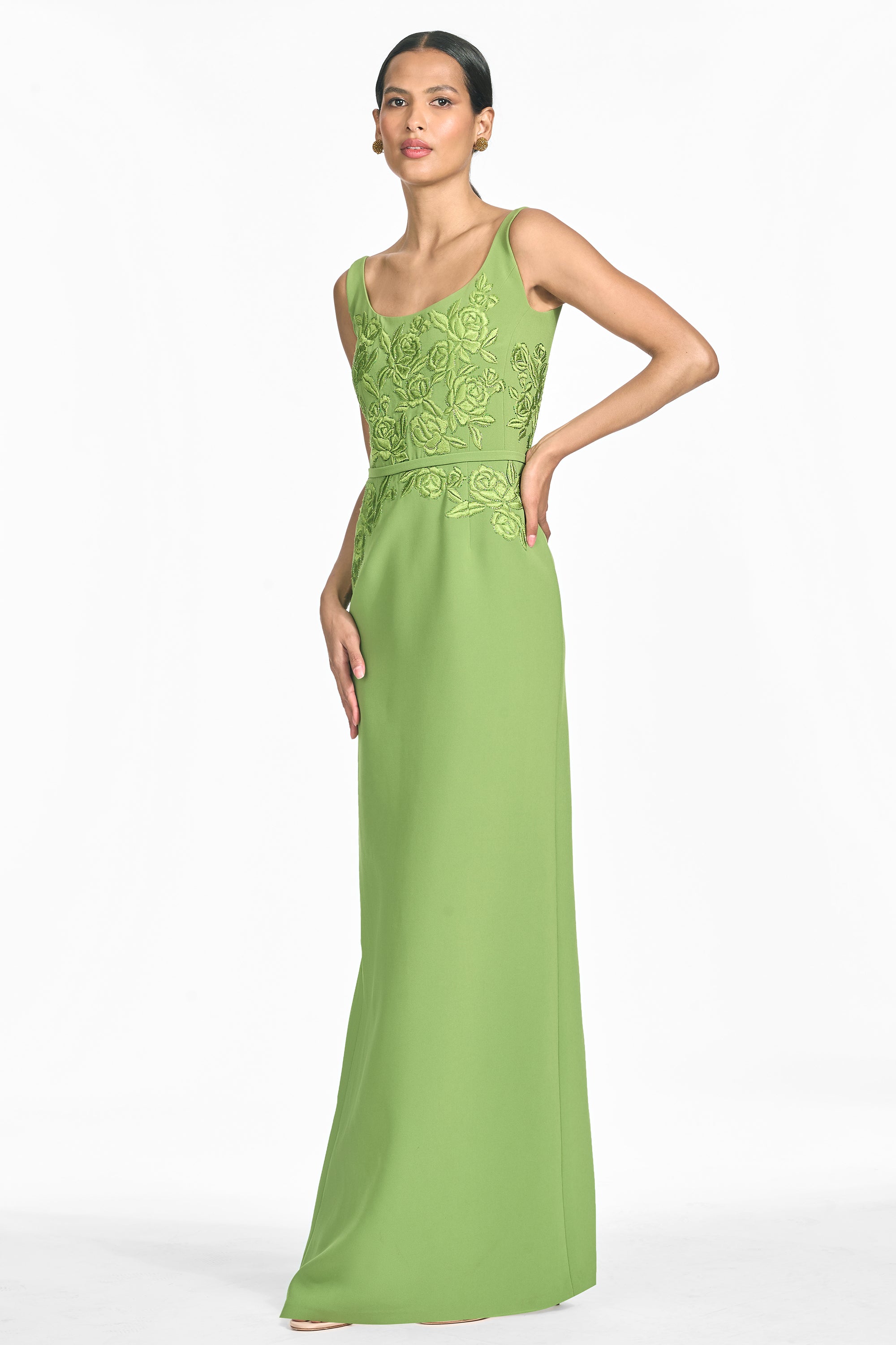 Lana reverie gown wasabi
