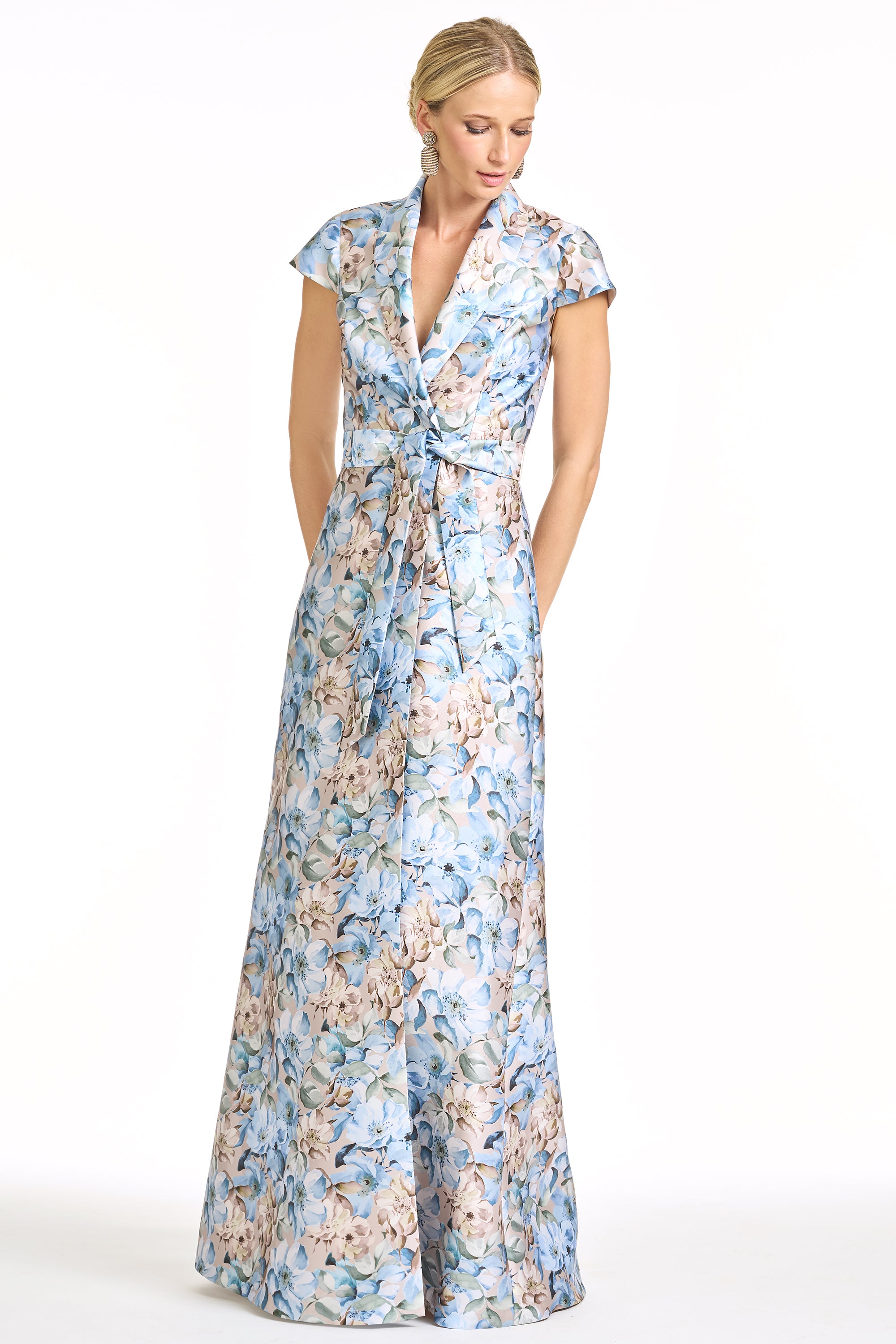 ETIENNE GOWN - WATERCOLOR GERNAIUM