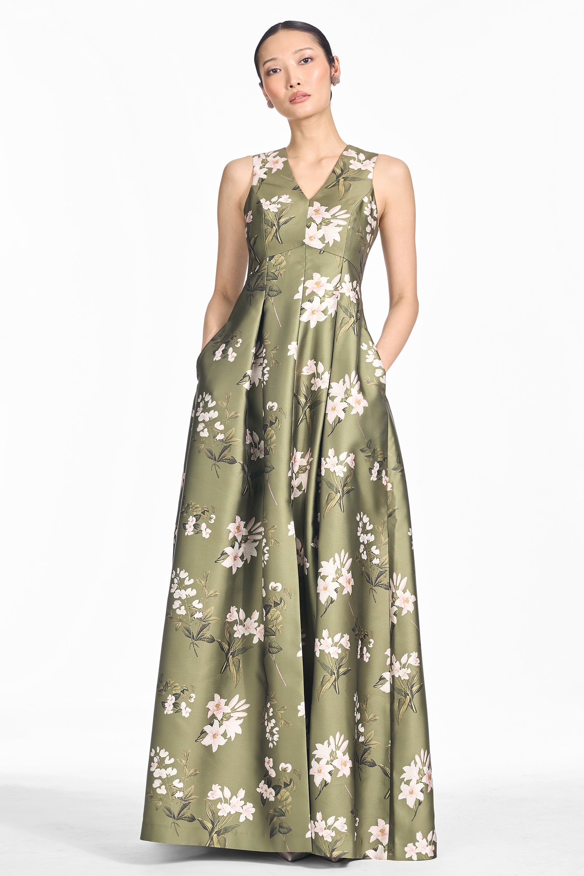 BROOKLYNNE GOWN - MOSS FORMOSA