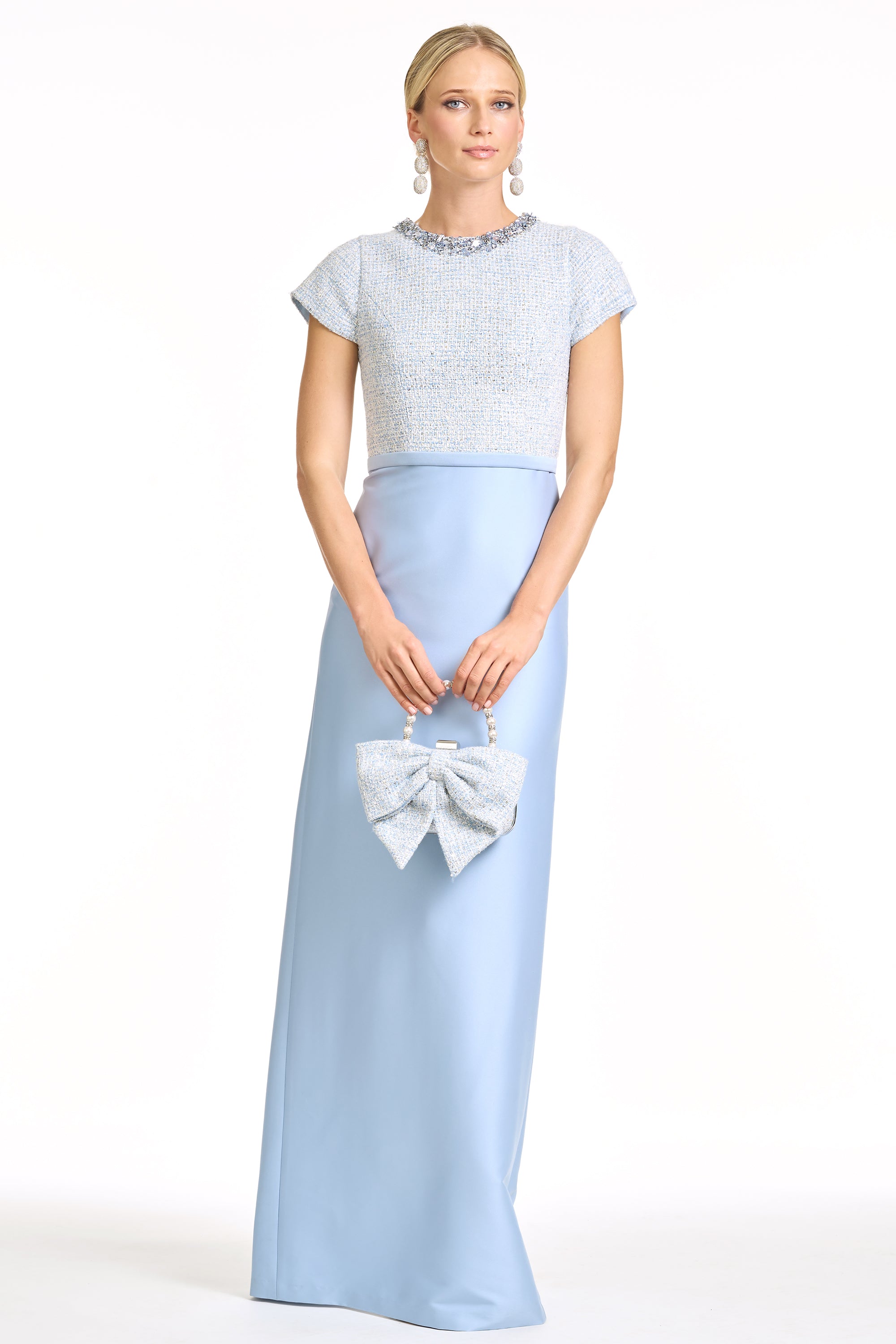 EMBELLISHED ASPEN GOWN - GLACIAL BLUE