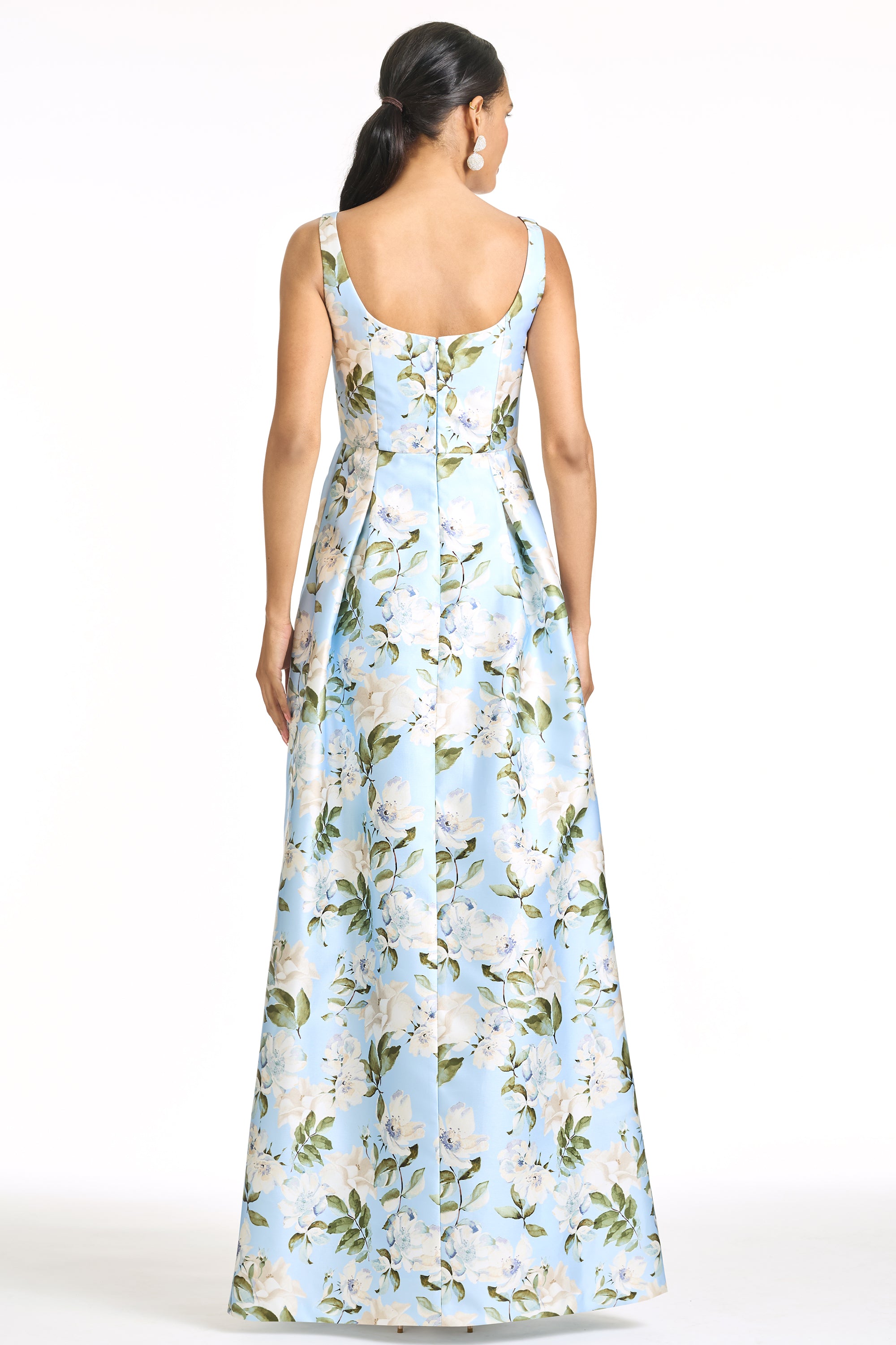 AURORA GOWN - SKY CAMELLIA