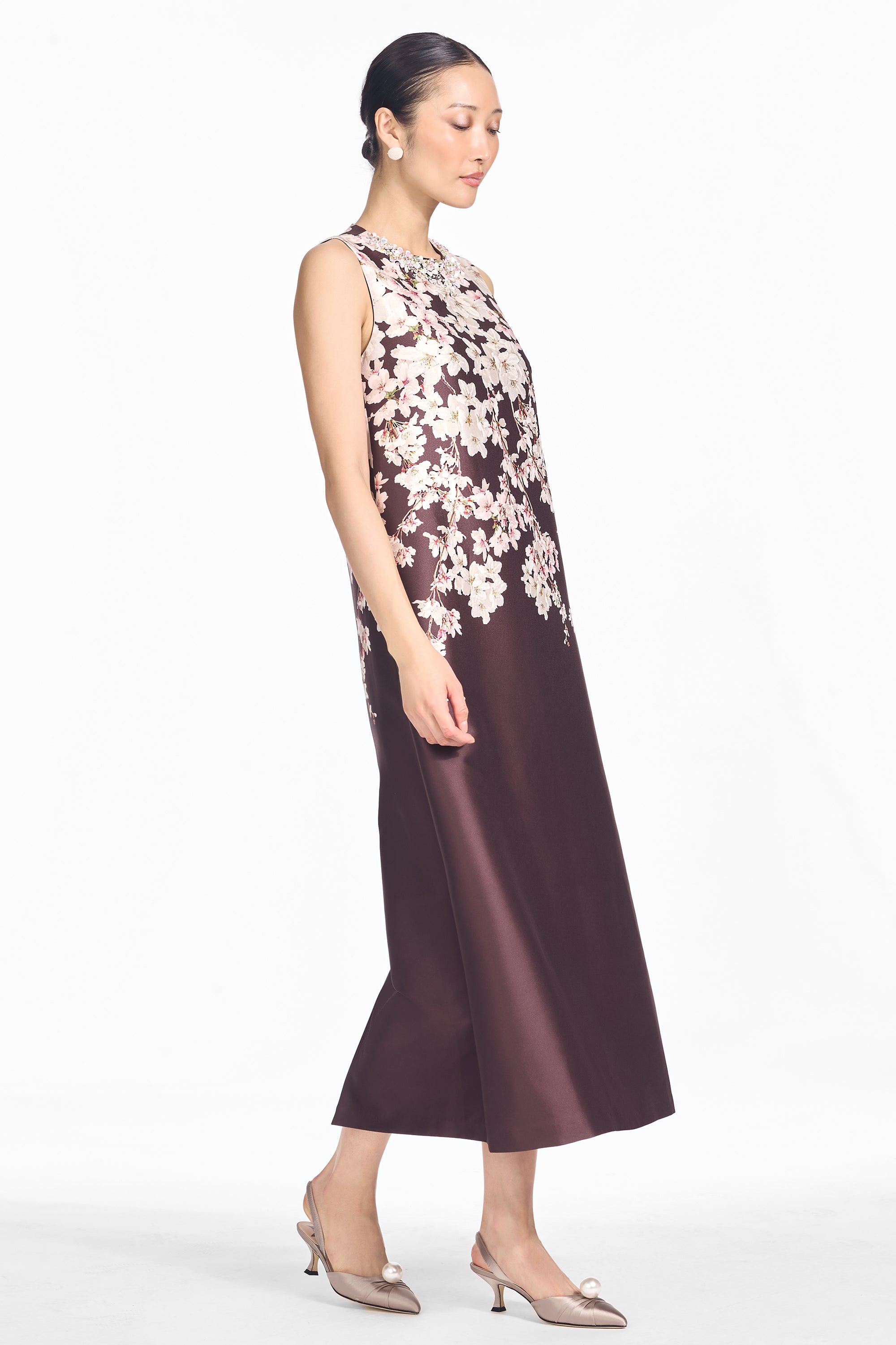 Sutton dress chocolate covered cherry blossoms