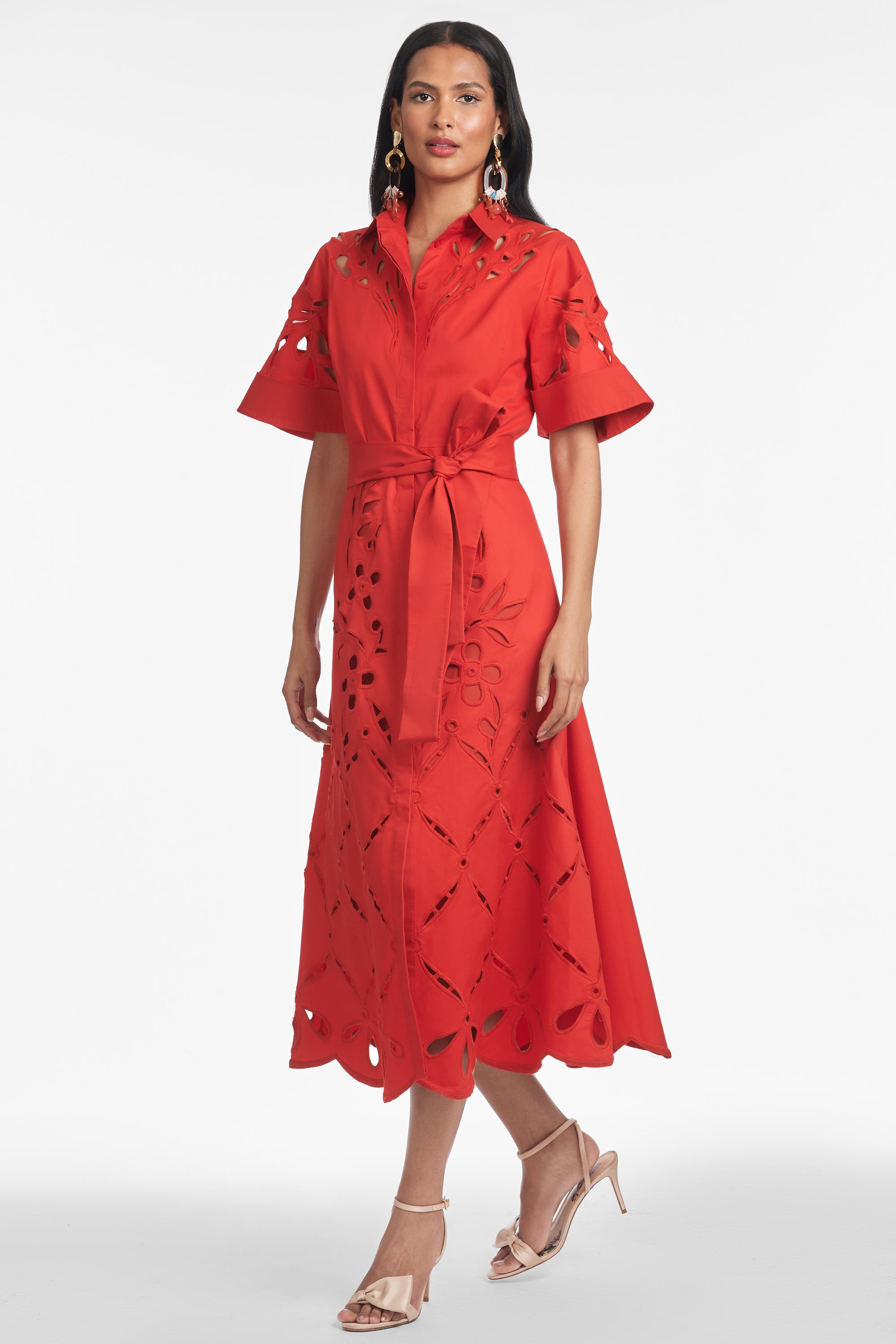 VINCENZA DRESS - CHERRY