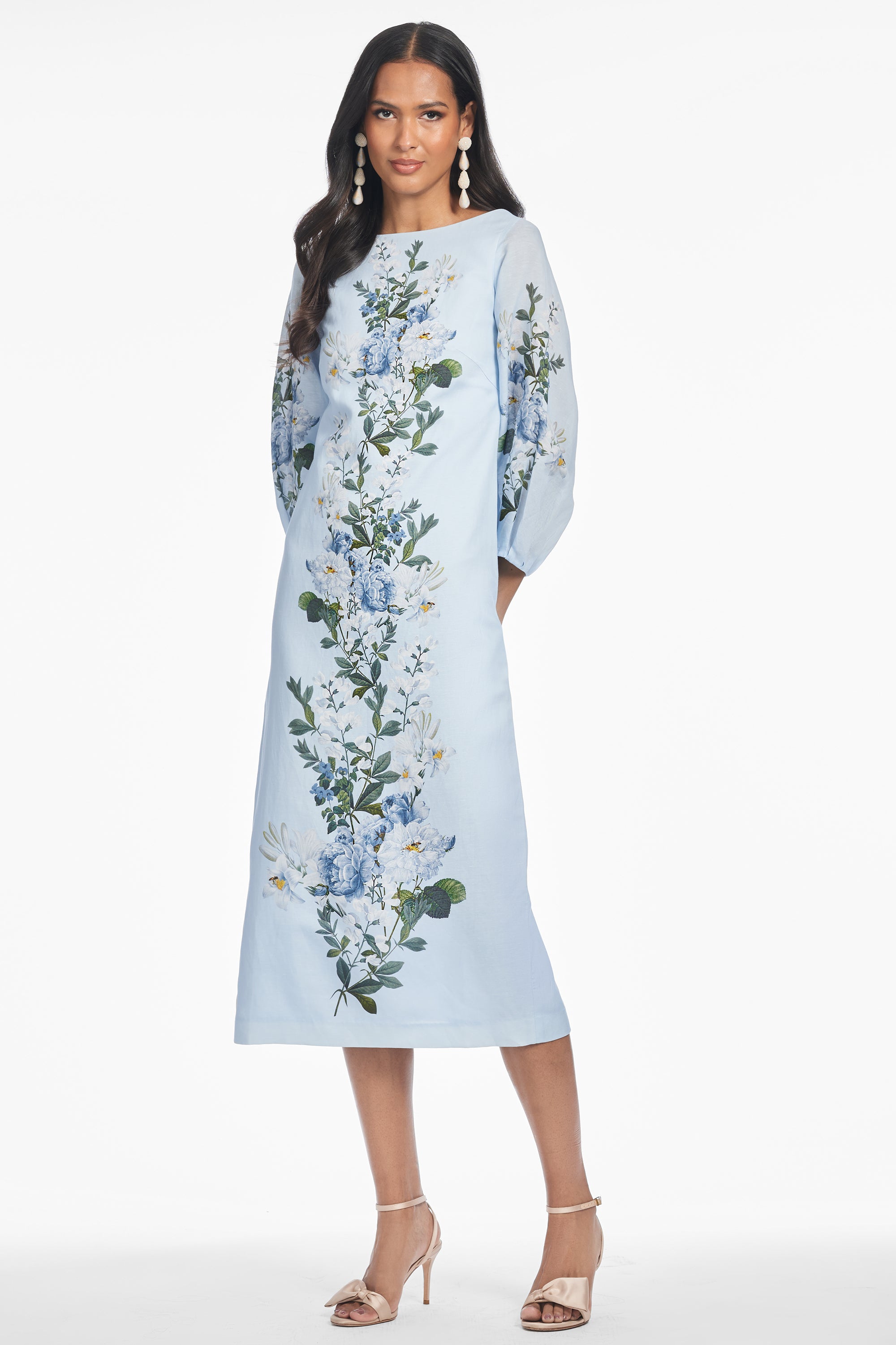 Sachin & Babi Drew Dress - Delft Raceme - Size 2 Sachin & Babi Drew Dress - Delft Raceme - Size 2