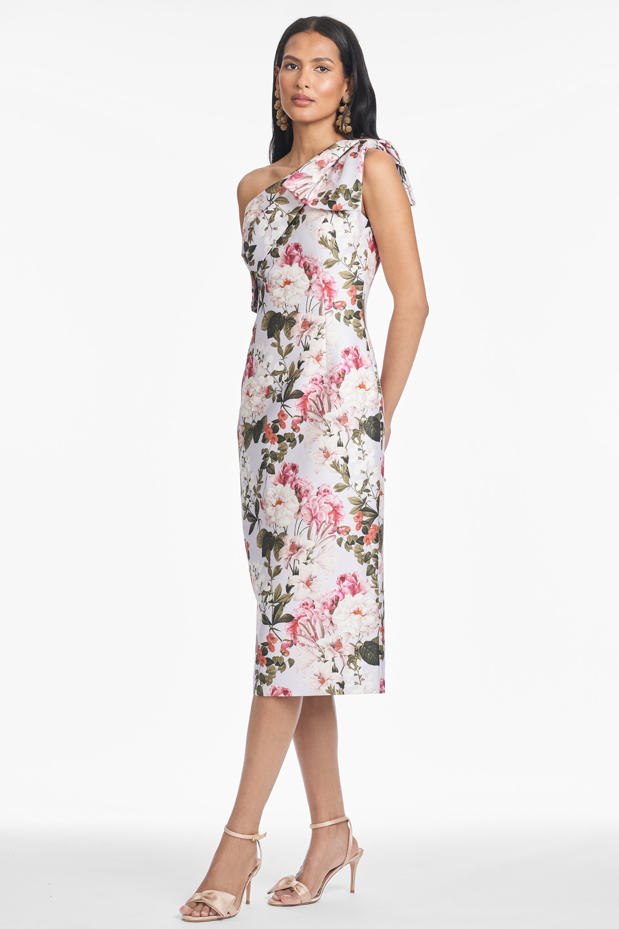 SHARLA DRESS - PERWINKLE AND PETALS - FINAL SALE