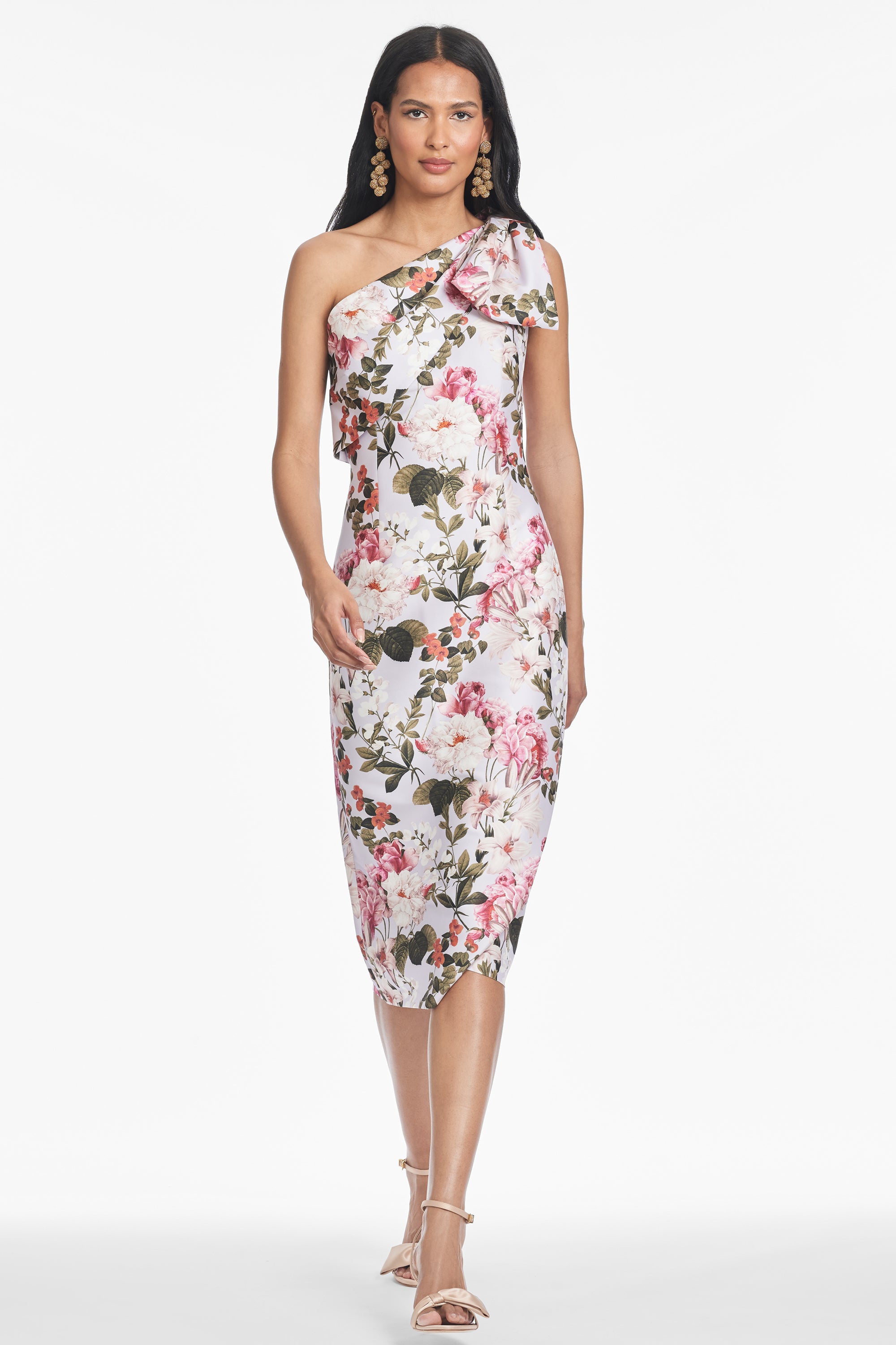 SHARLA DRESS - PERWINKLE AND PETALS - FINAL SALE