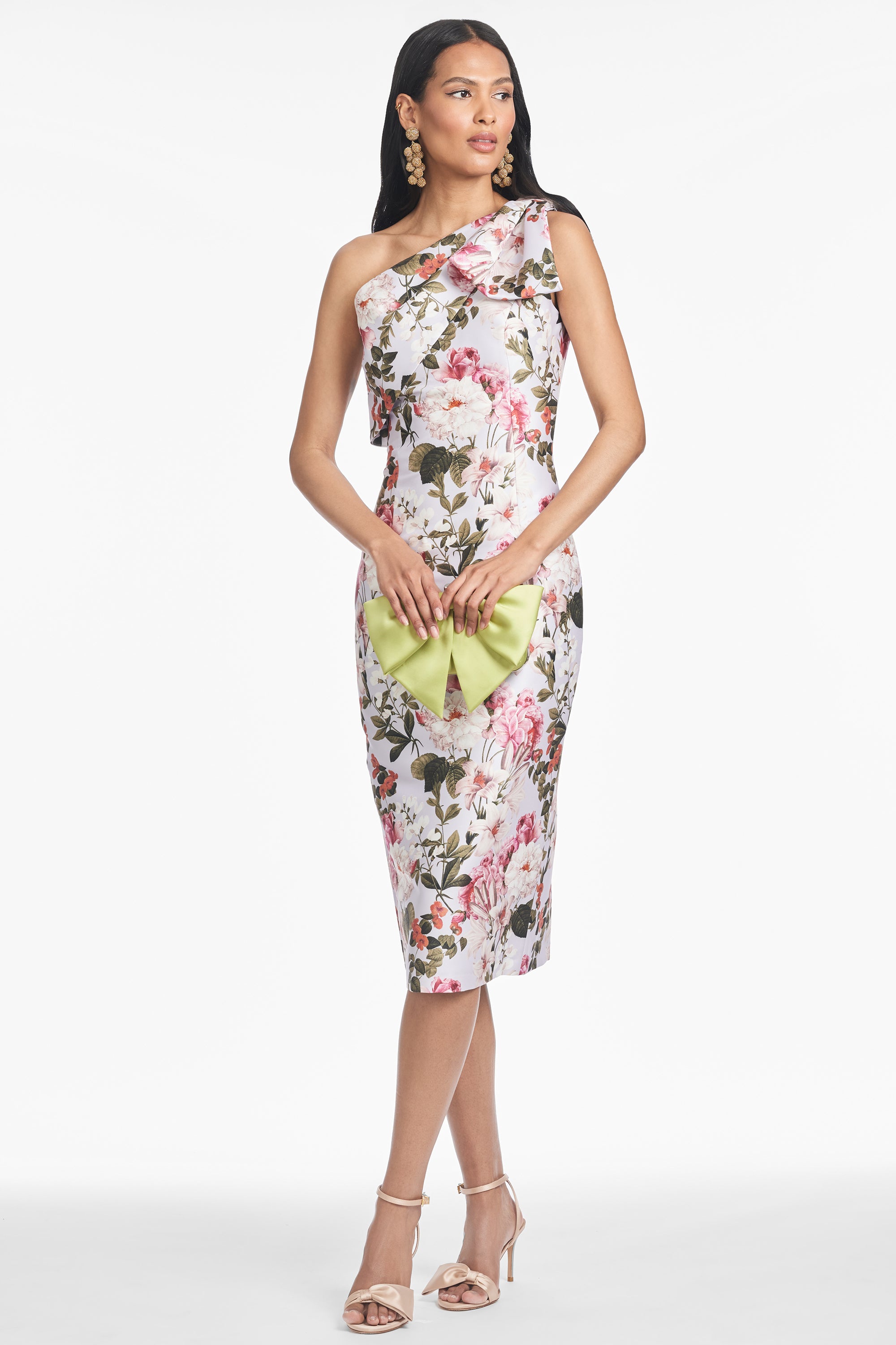 SHARLA DRESS - PERWINKLE AND PETALS - FINAL SALE