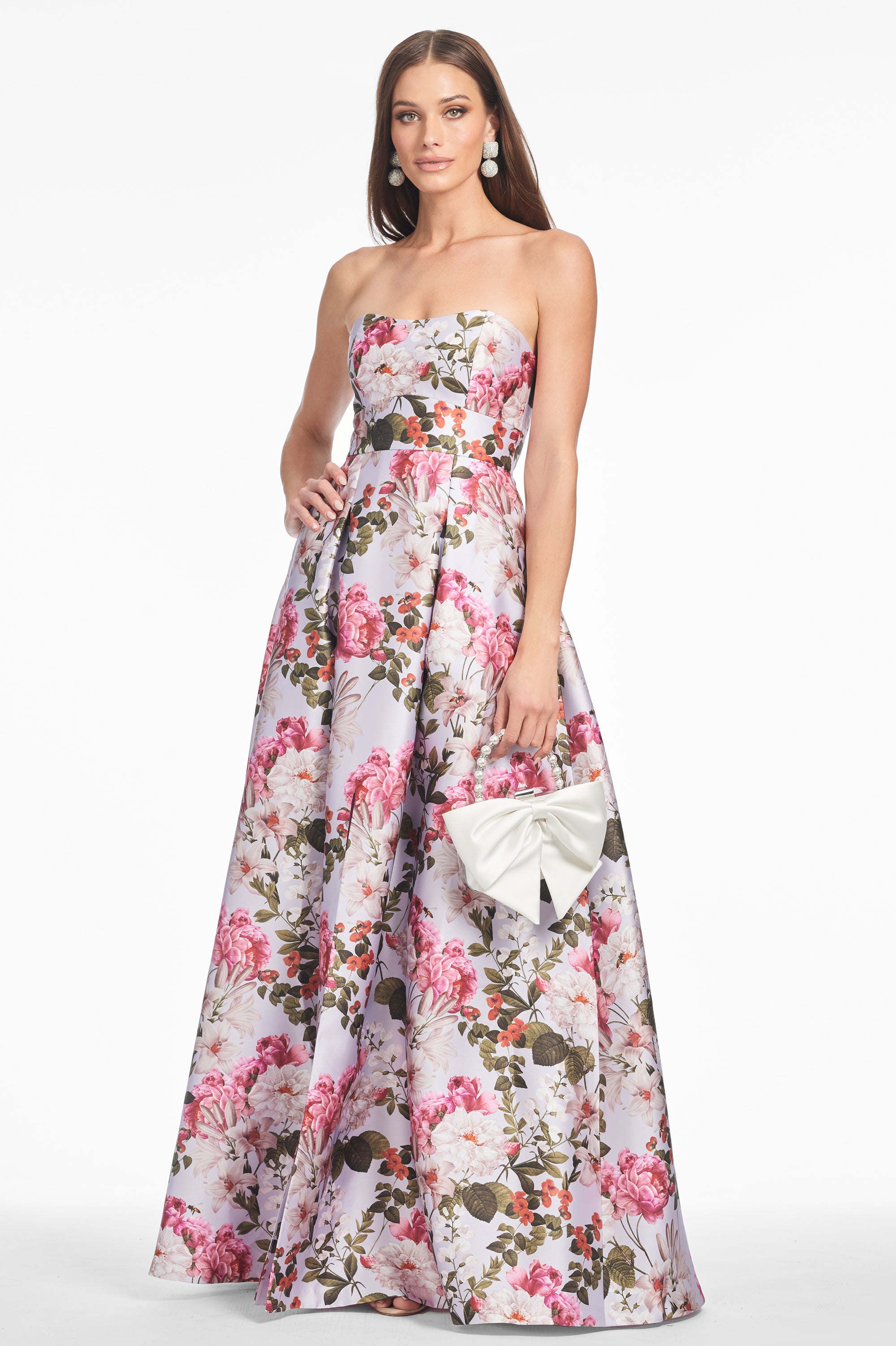 GIOVANNA GOWN - PERWINKLE AND PETALS - FINAL SALE