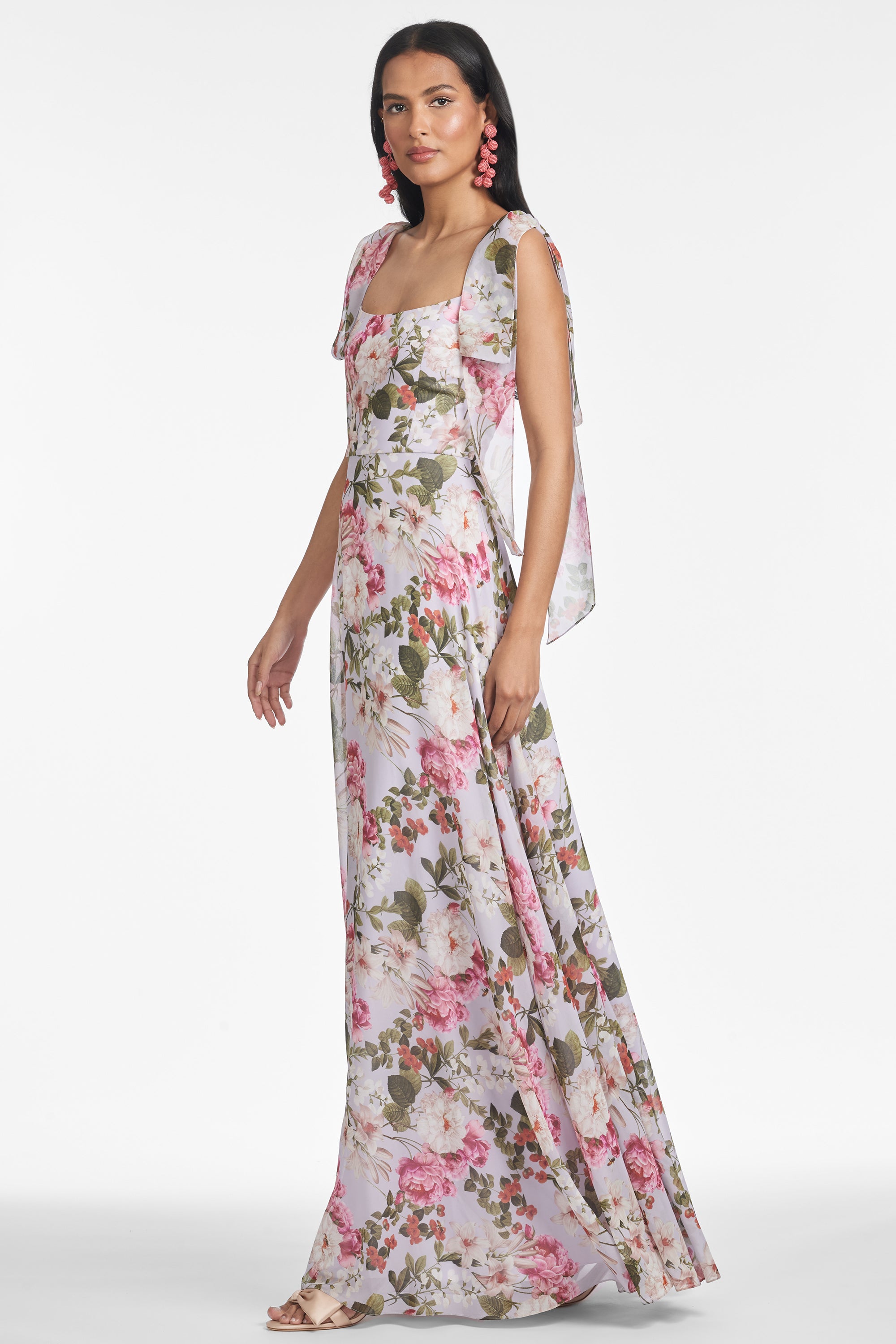 PEARL GOWN - PETIT PERIWINKLE AND PETALS - FINAL SALE