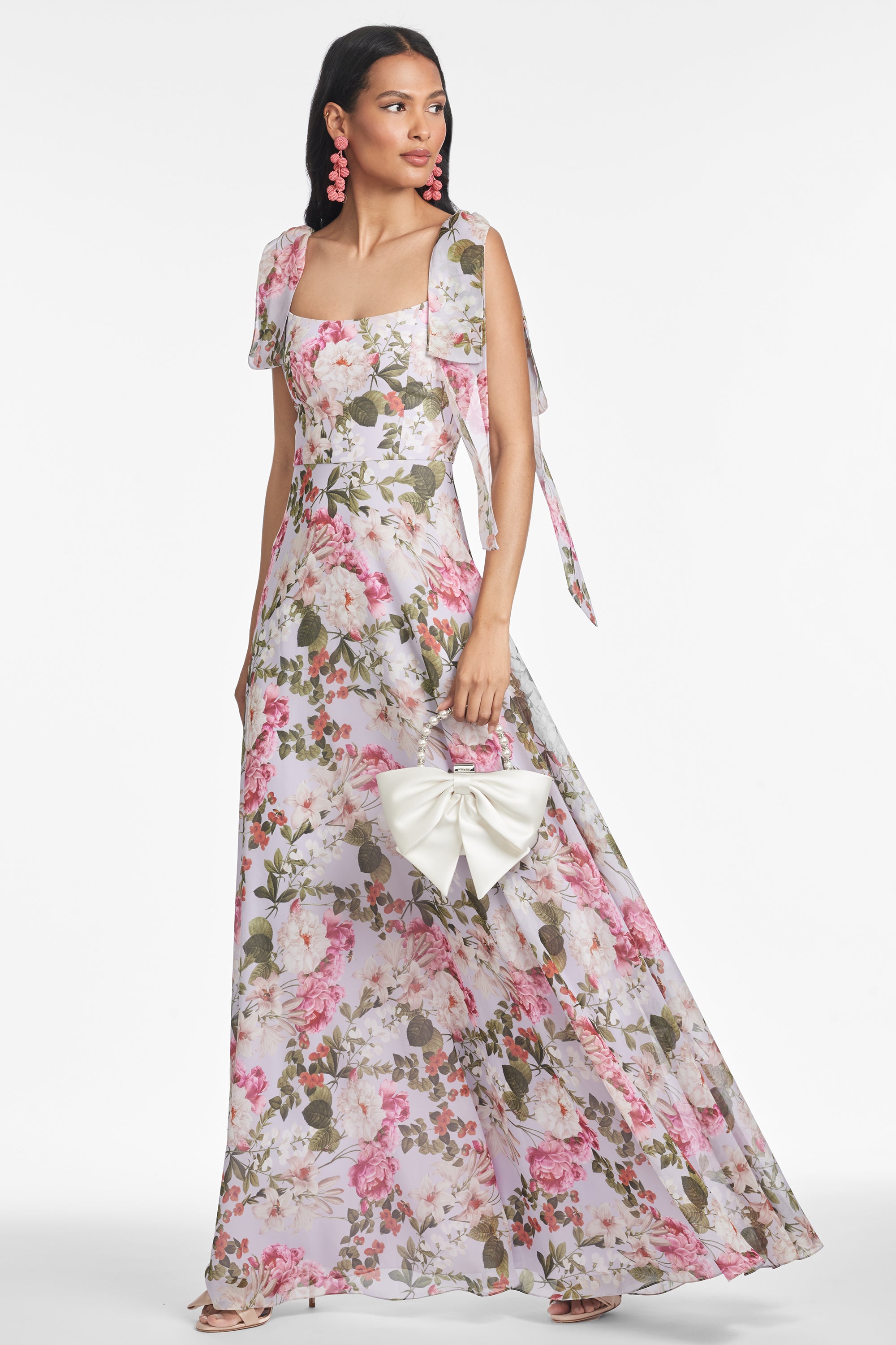 PEARL GOWN - PETIT PERIWINKLE AND PETALS - FINAL SALE