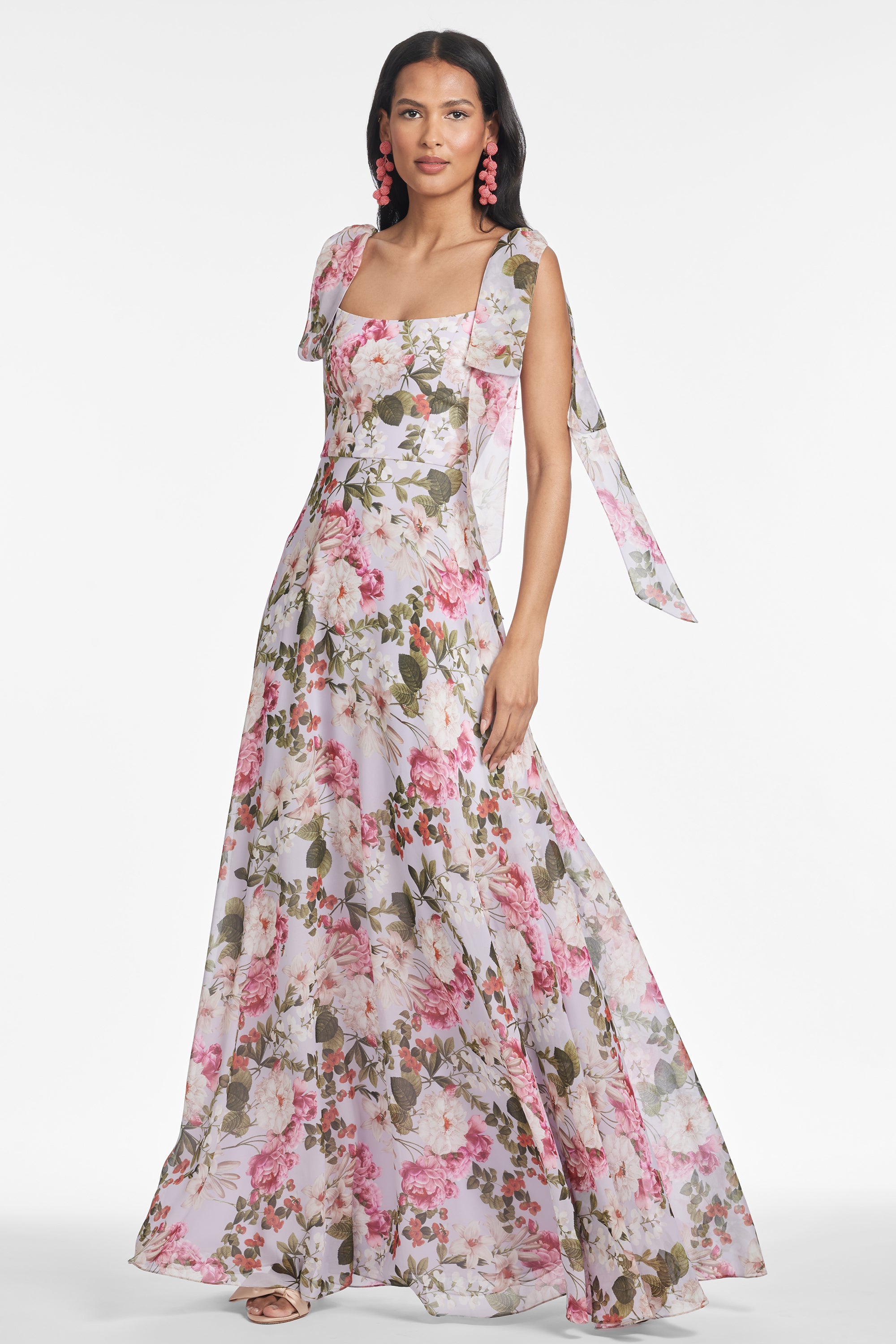 PEARL GOWN - PETIT PERIWINKLE AND PETALS - FINAL SALE