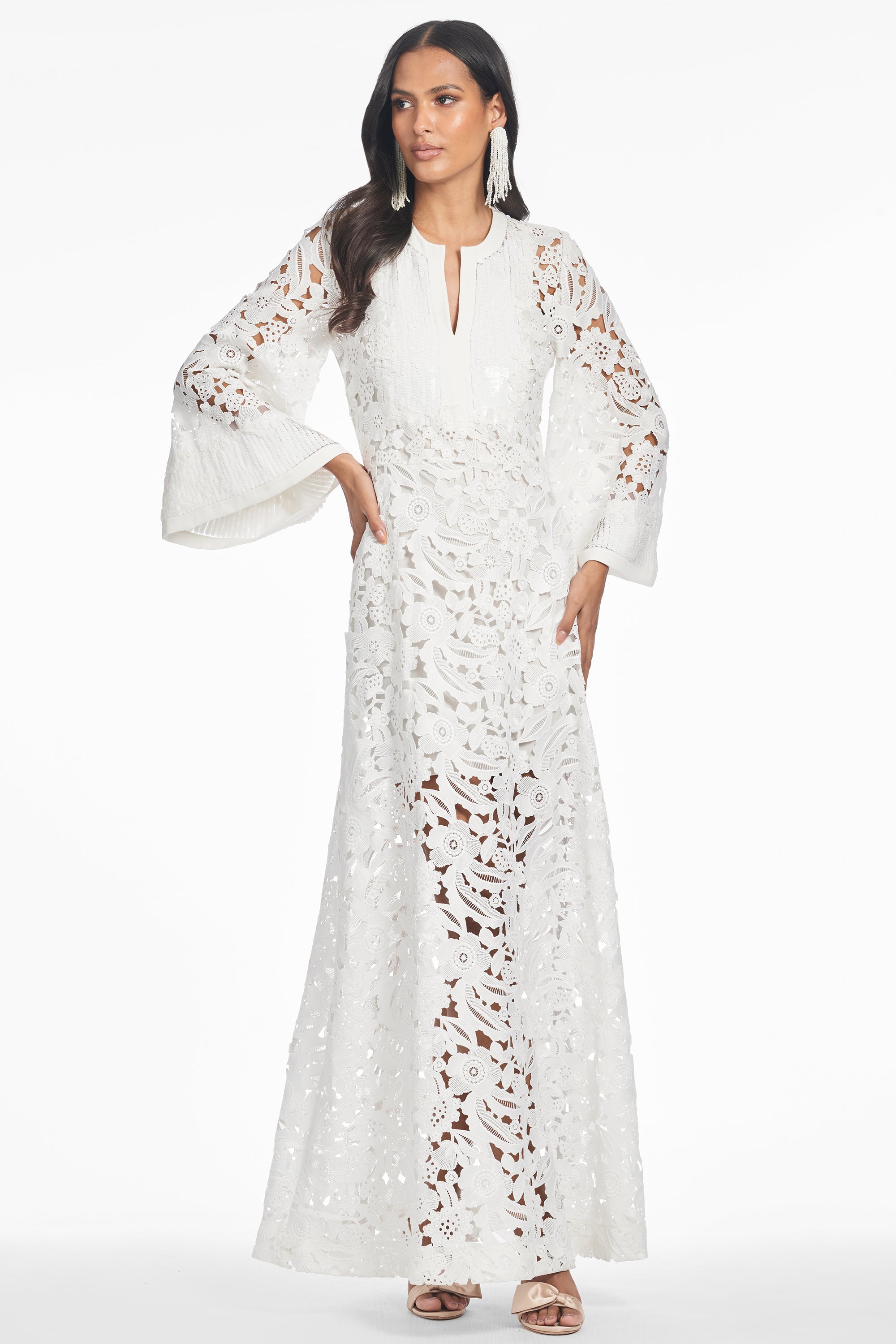 Sachin & Babi Cynthia Gown - White - Size XS Sachin & Babi Cynthia Gown - White - Size XS