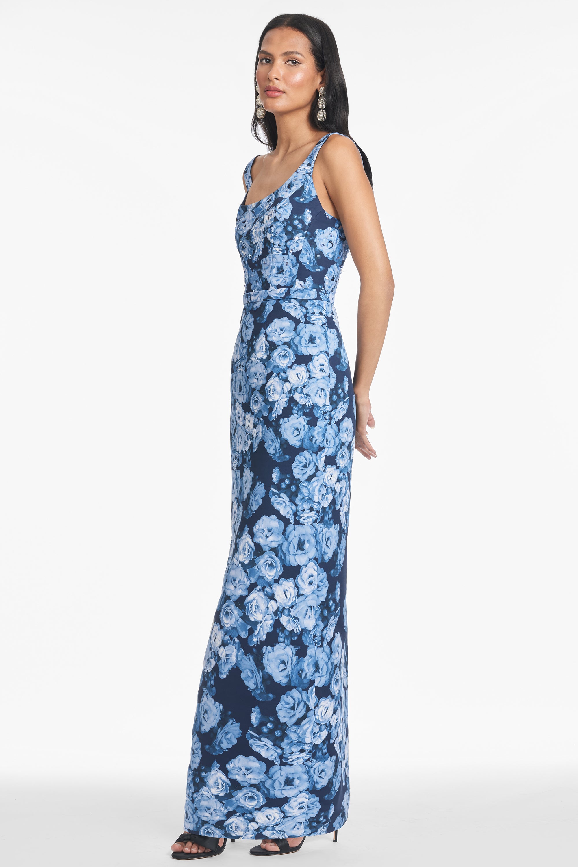 LANA GOWN - WILD SAPPHIRE ROSES
