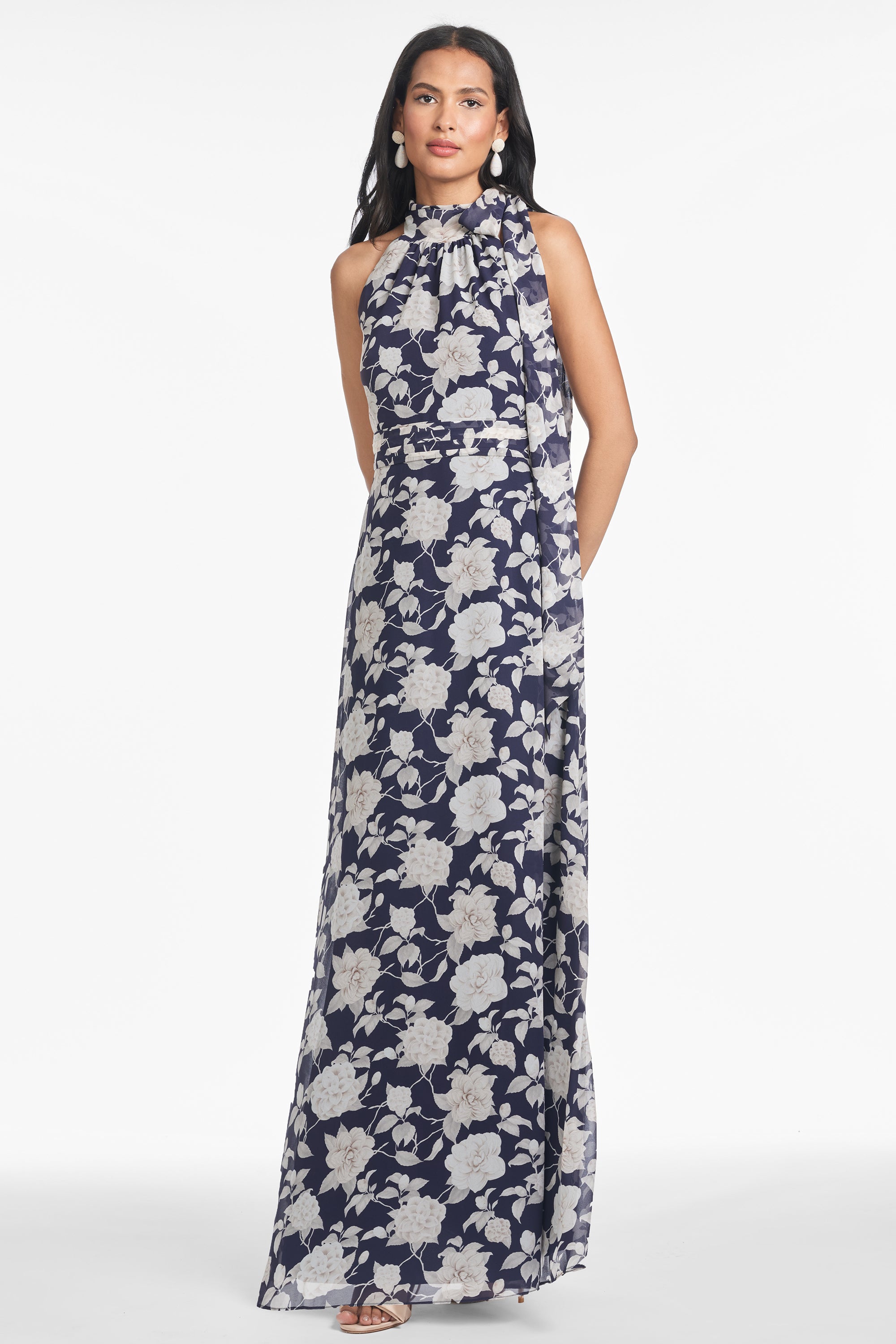 KAYLA GOWN - ALABASTER BEGONIA