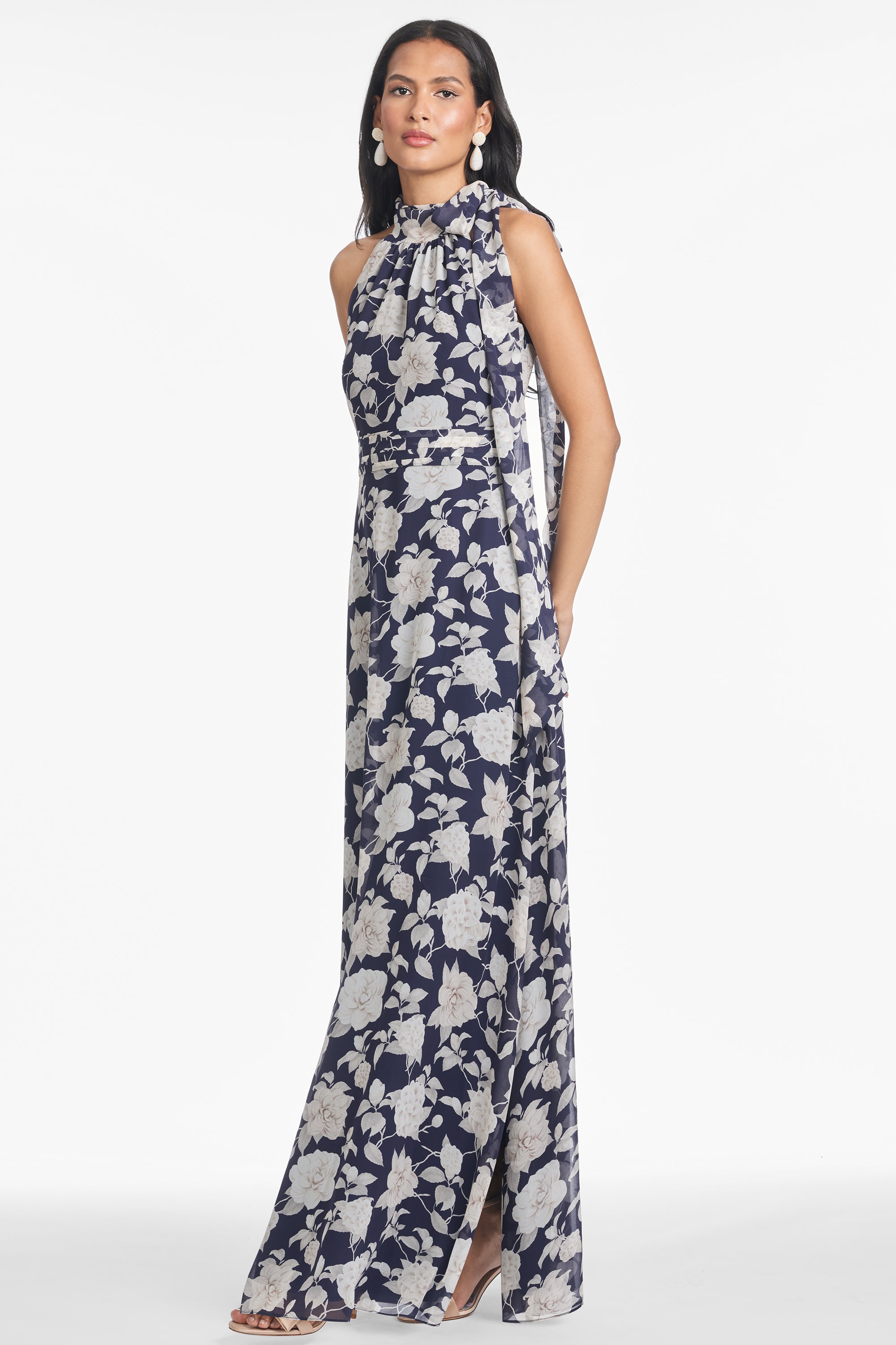KAYLA GOWN - ALABASTER BEGONIA