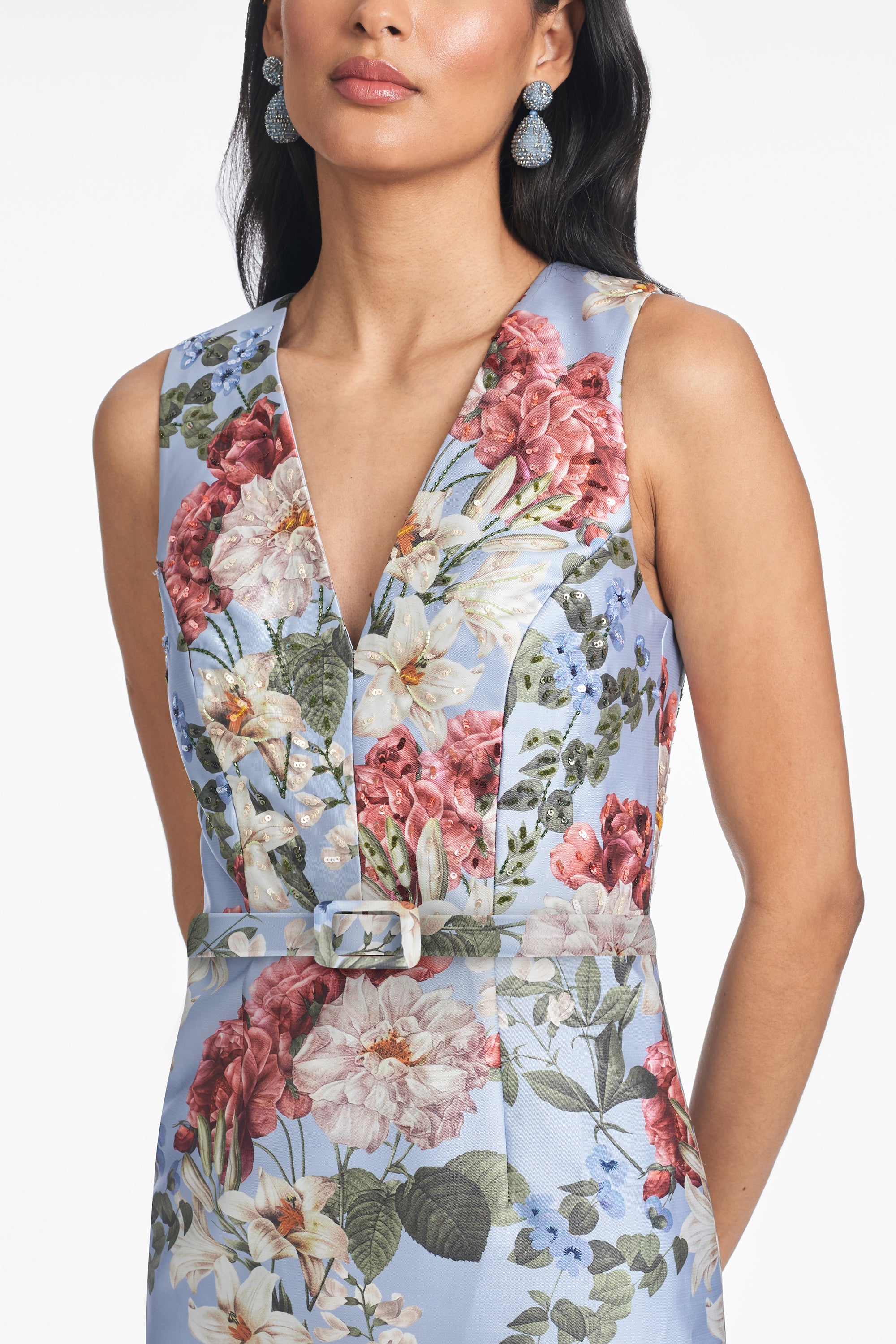 ADELLYN GOWN - POWDER BLUE BOUQUET