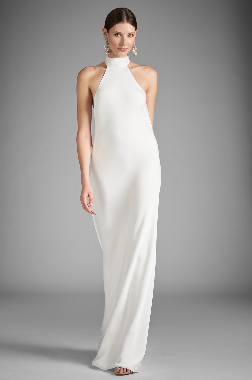 Romantic long silk dress | evening gown | Mau Bou ph