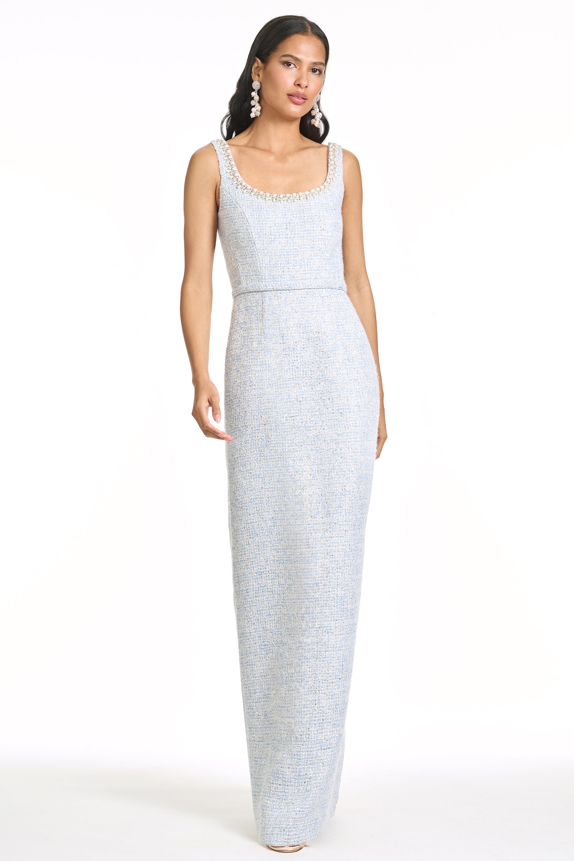 EMBELLISHED LANA GOWN - ICE BLUE