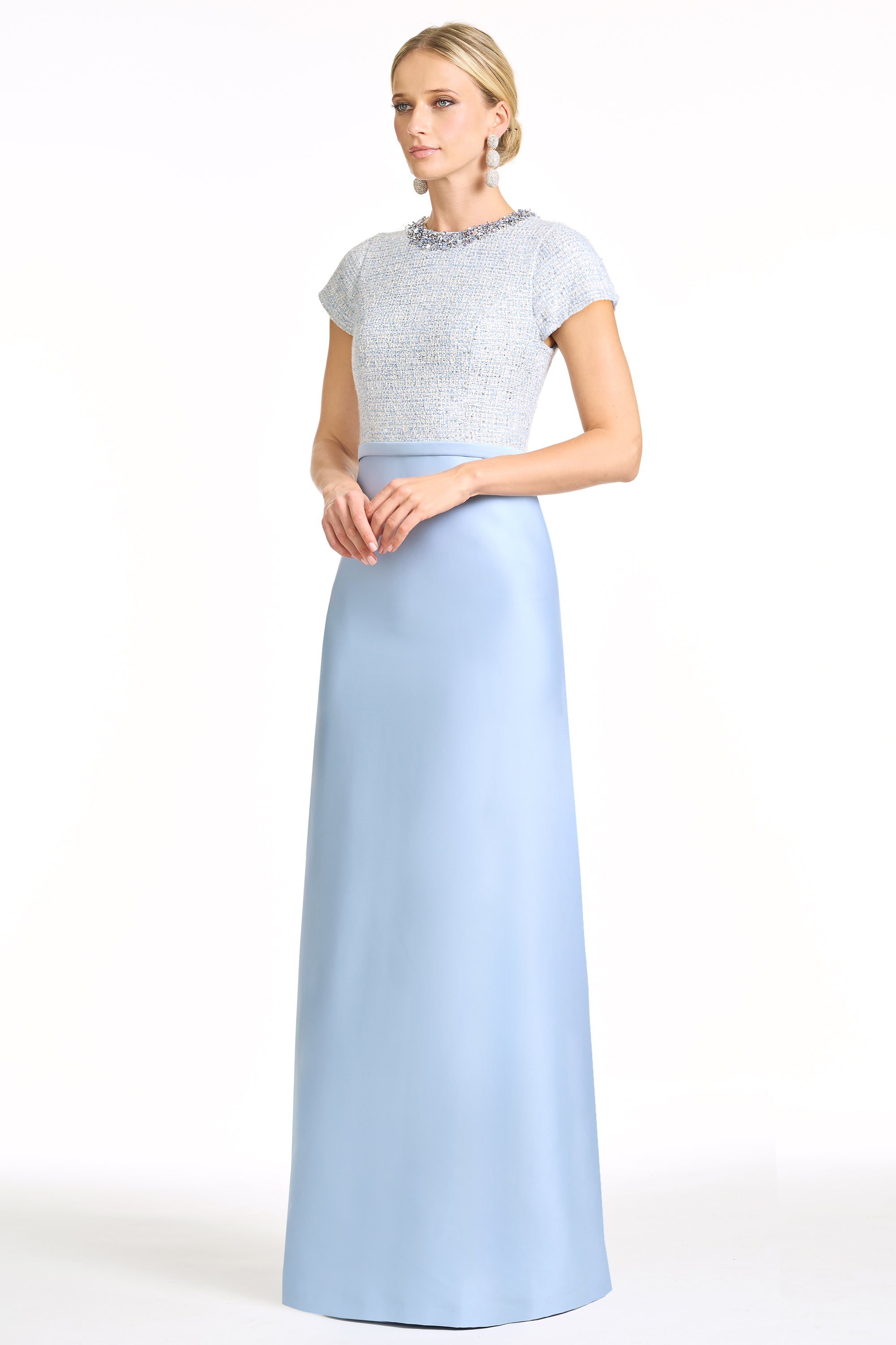 EMBELLISHED ASPEN GOWN - GLACIAL BLUE