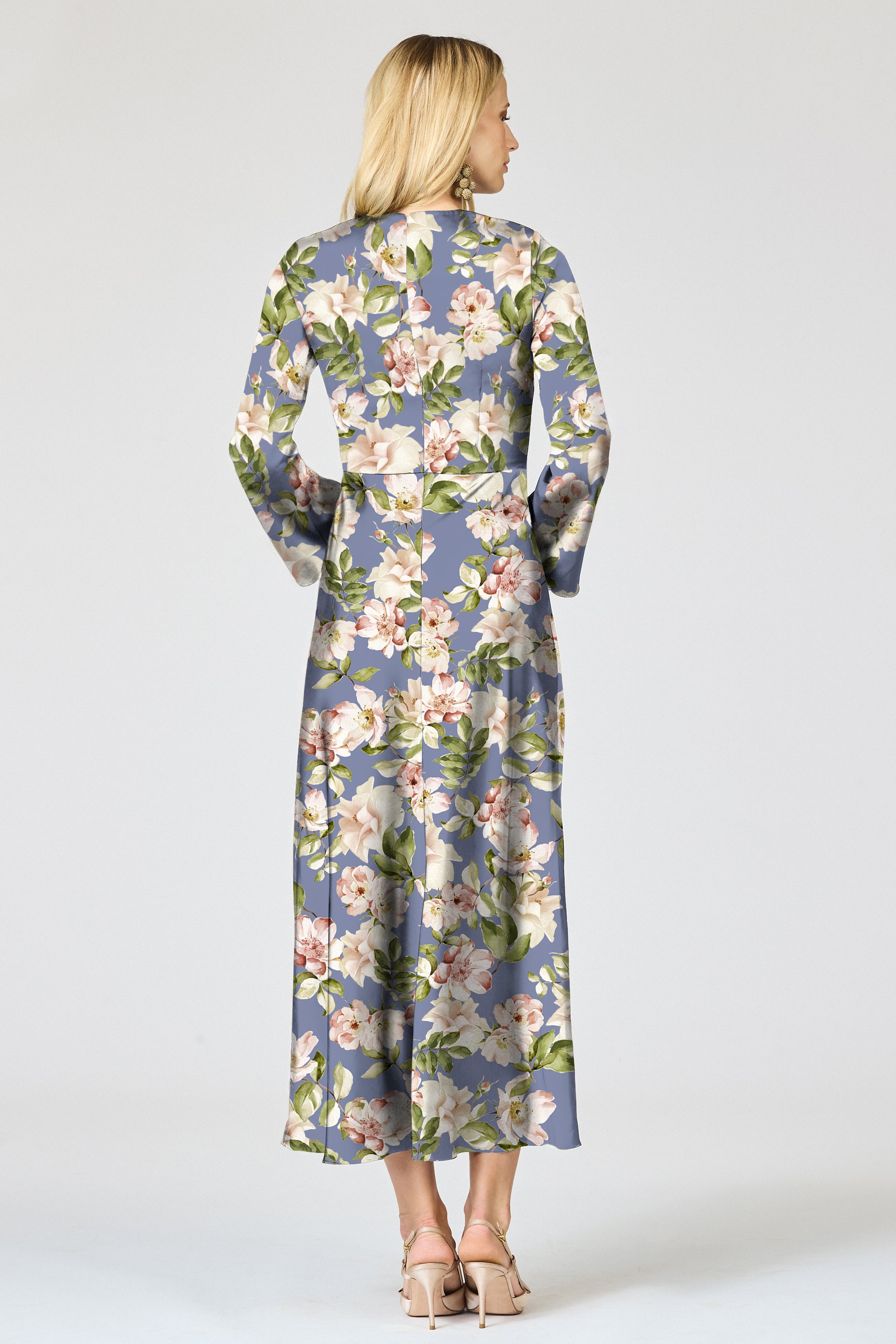 TYRA DRESS - TWILIGHT CAMELLIA