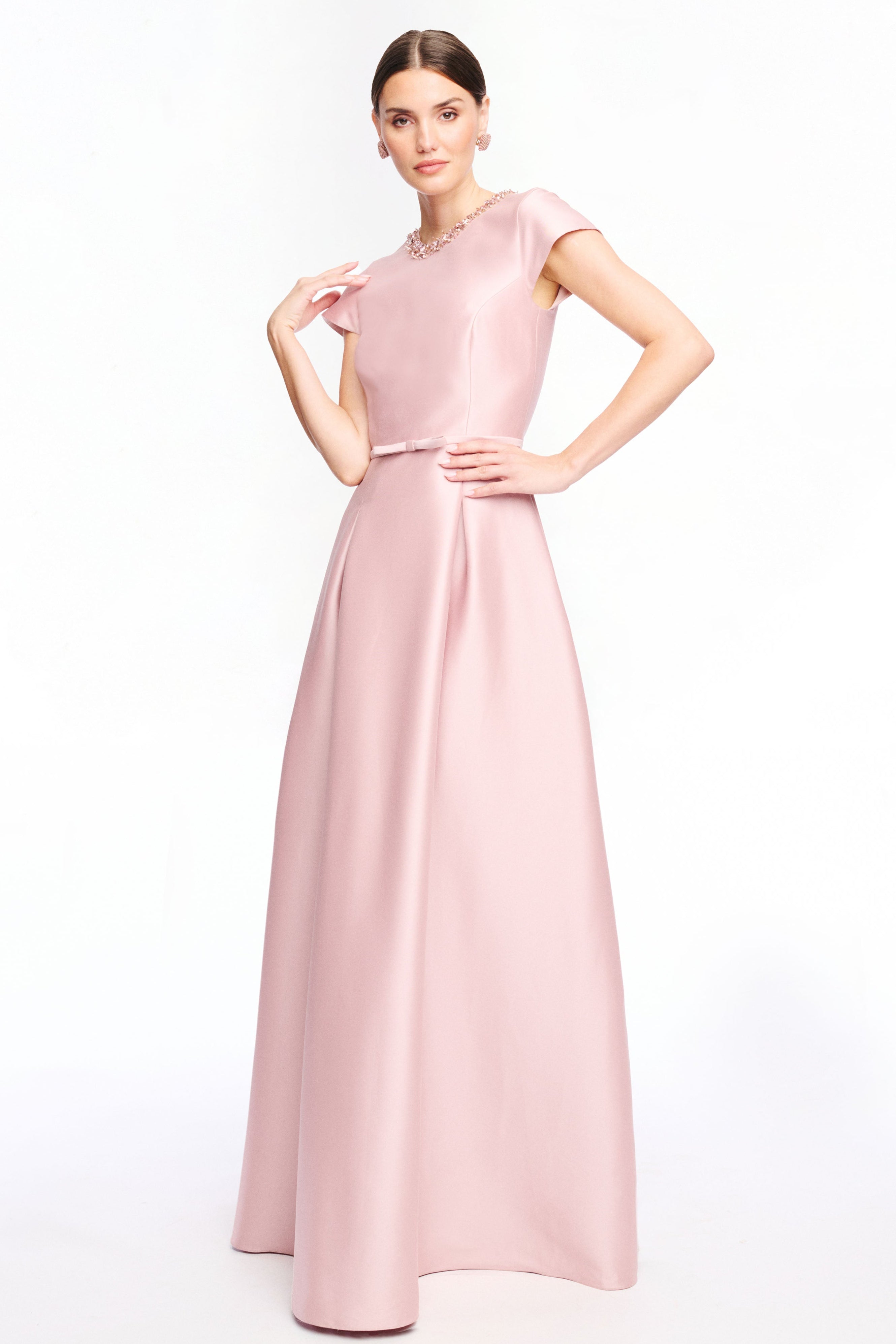EMBELLISHED BLYTHE GOWN - ROSE QUARTZ
