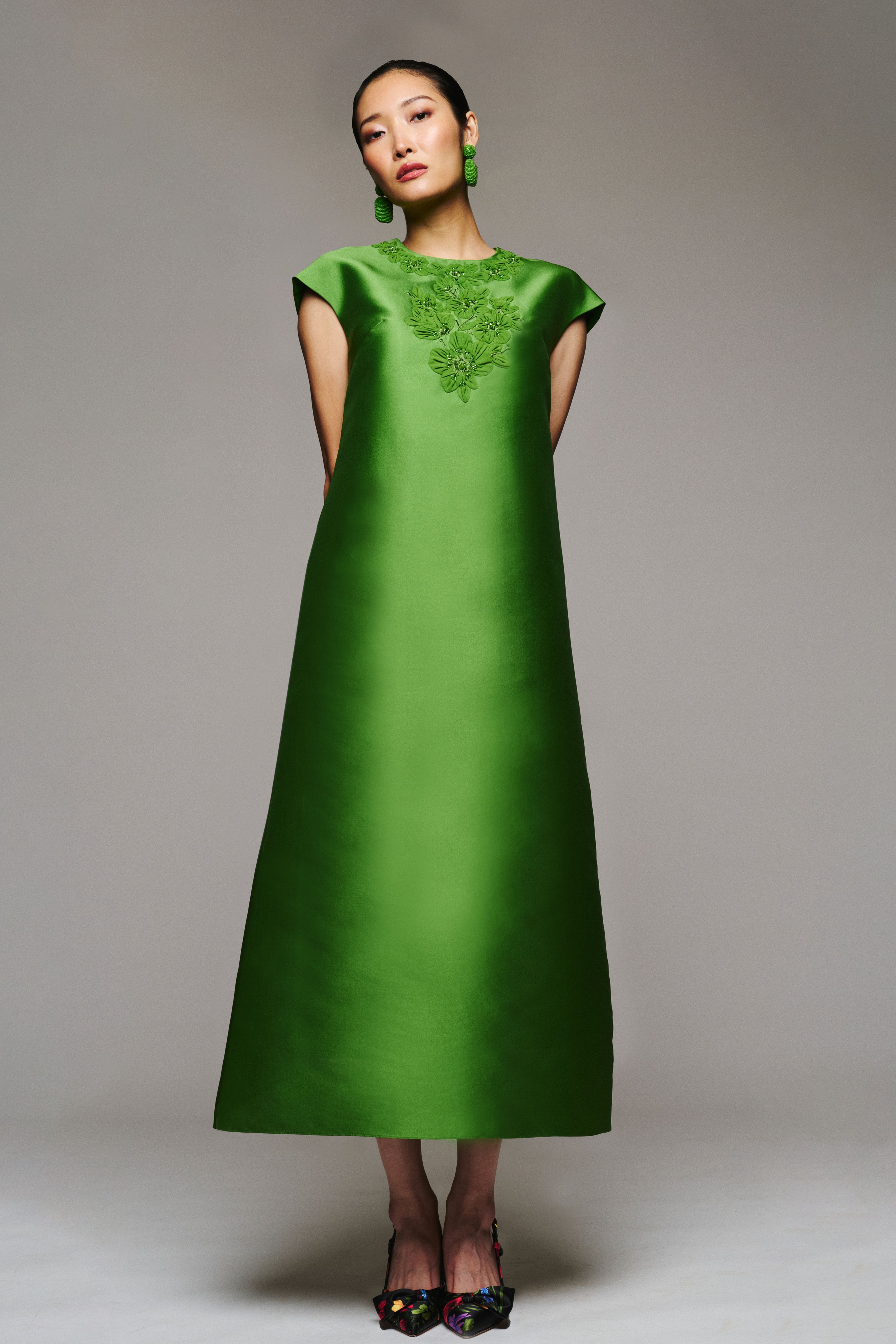 GWENDOLYN GOWN - GREEN GARNET