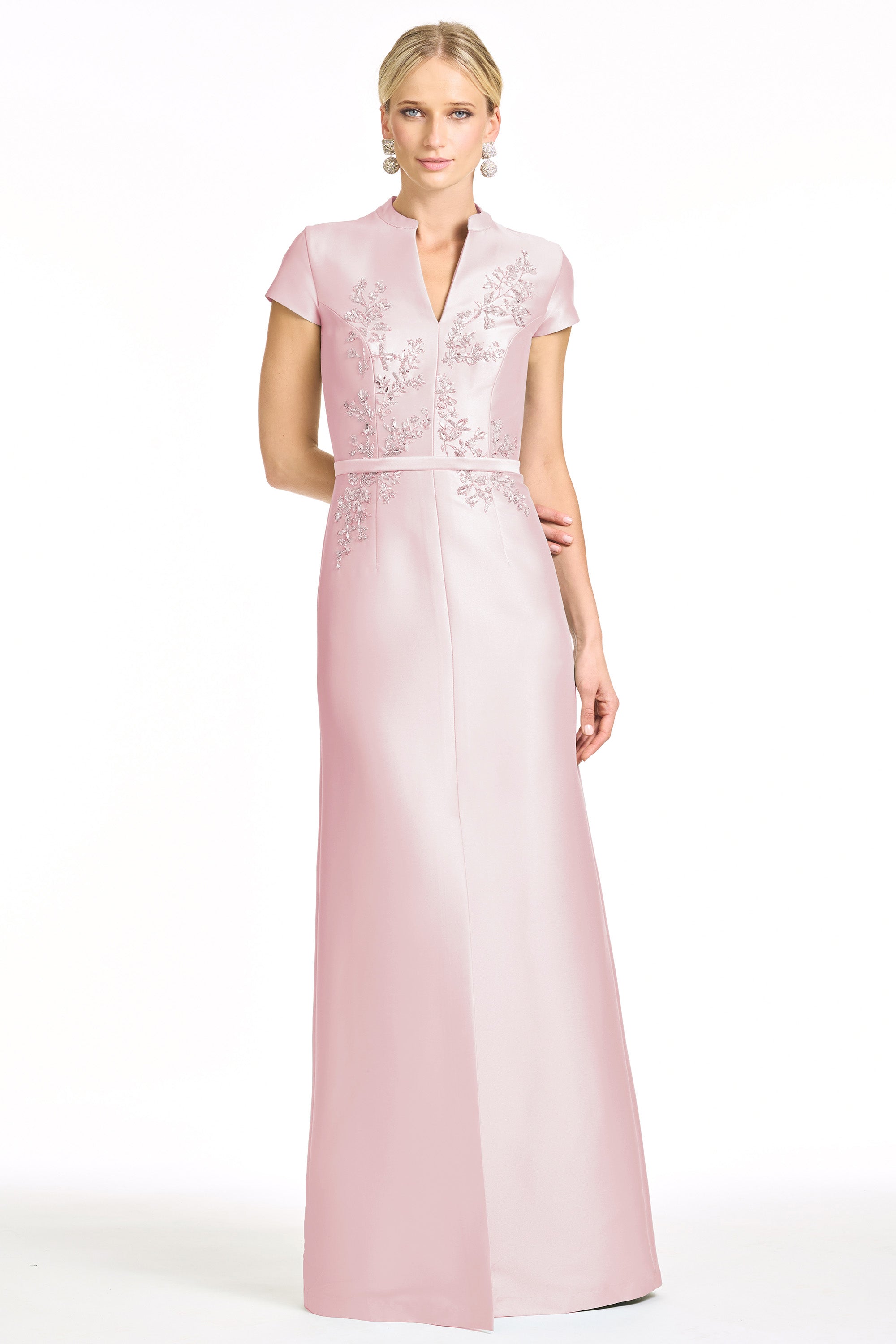 EMBELLISHED CHARLOTTE GOWN - ROSE QUARTZ
