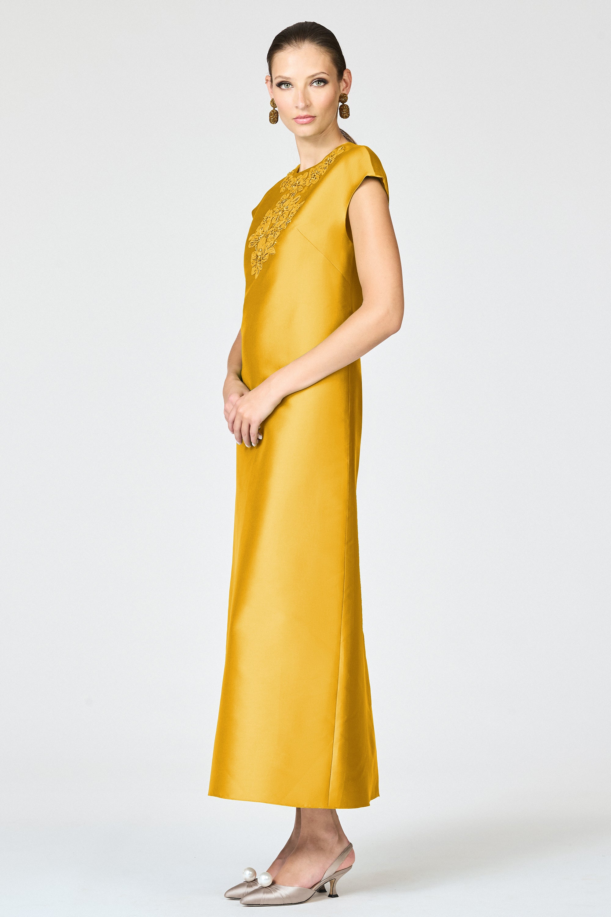 GWENDOLYN GOWN - SAFFRON