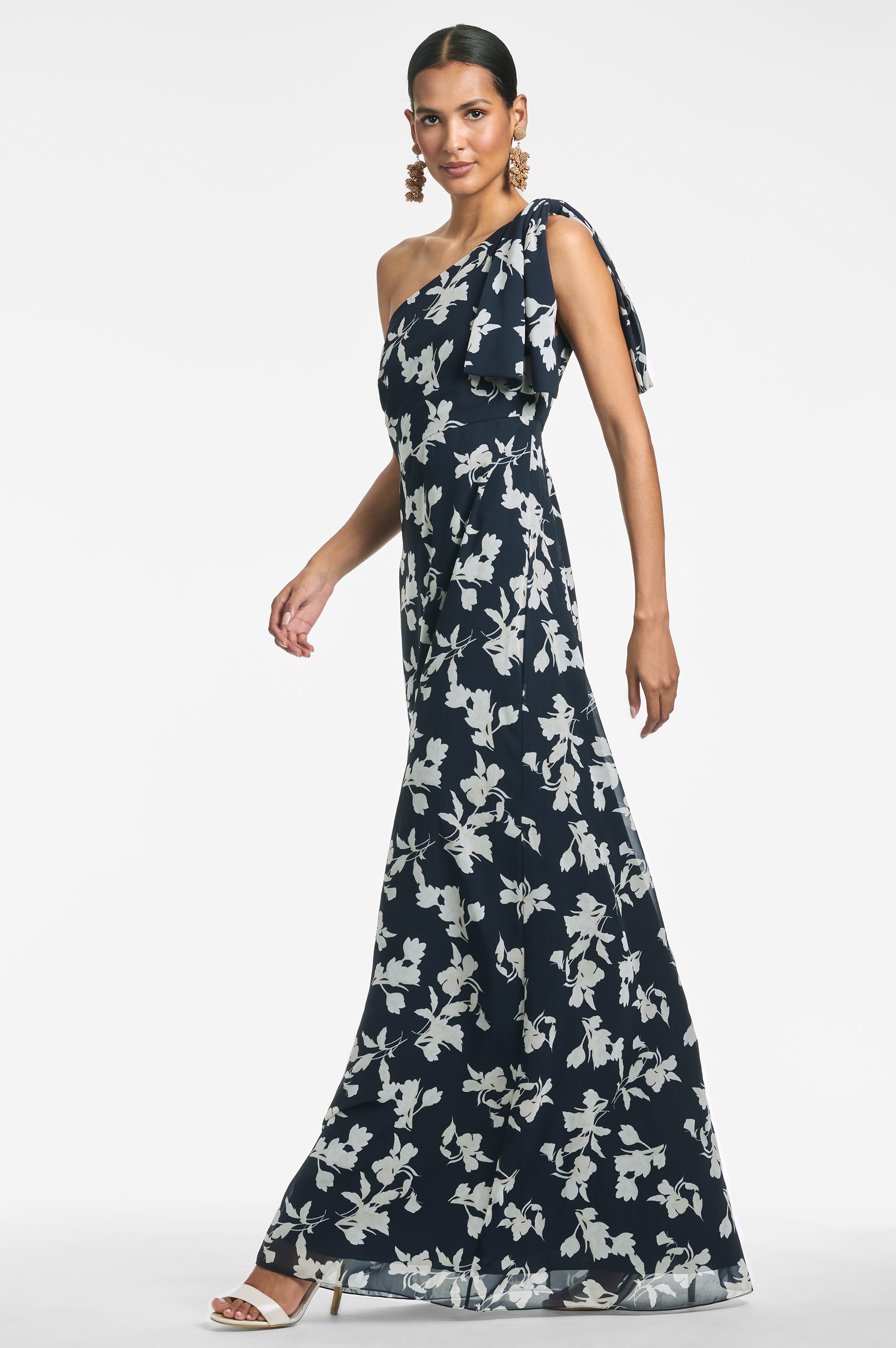 Chelsea Gown - Navy Venetia Petal - Final Sale