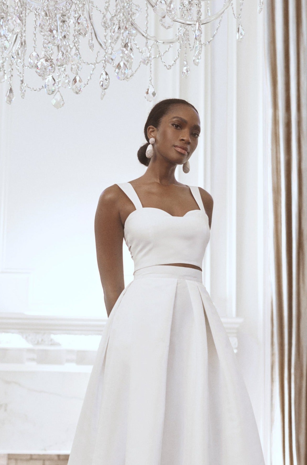 Darcy Top - Off White - Mikado