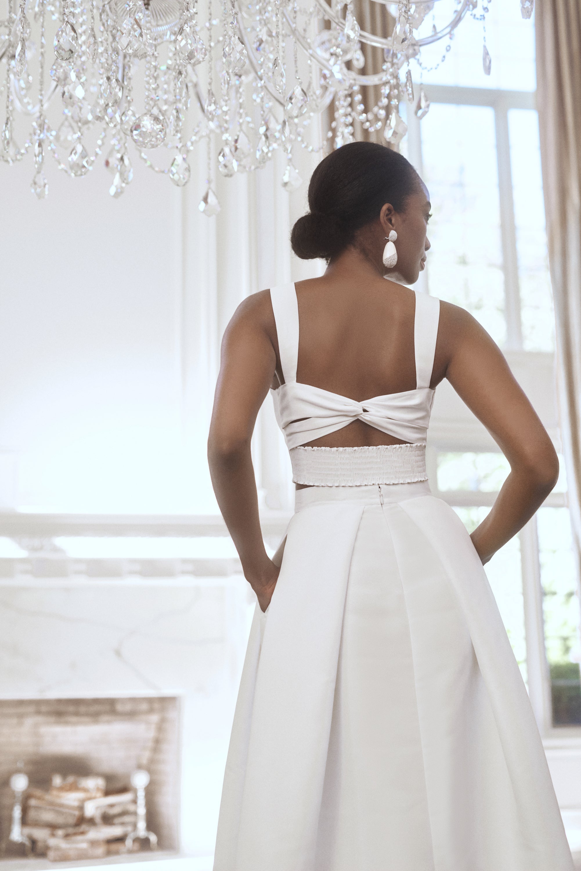 Darcy Top - Off White - Mikado