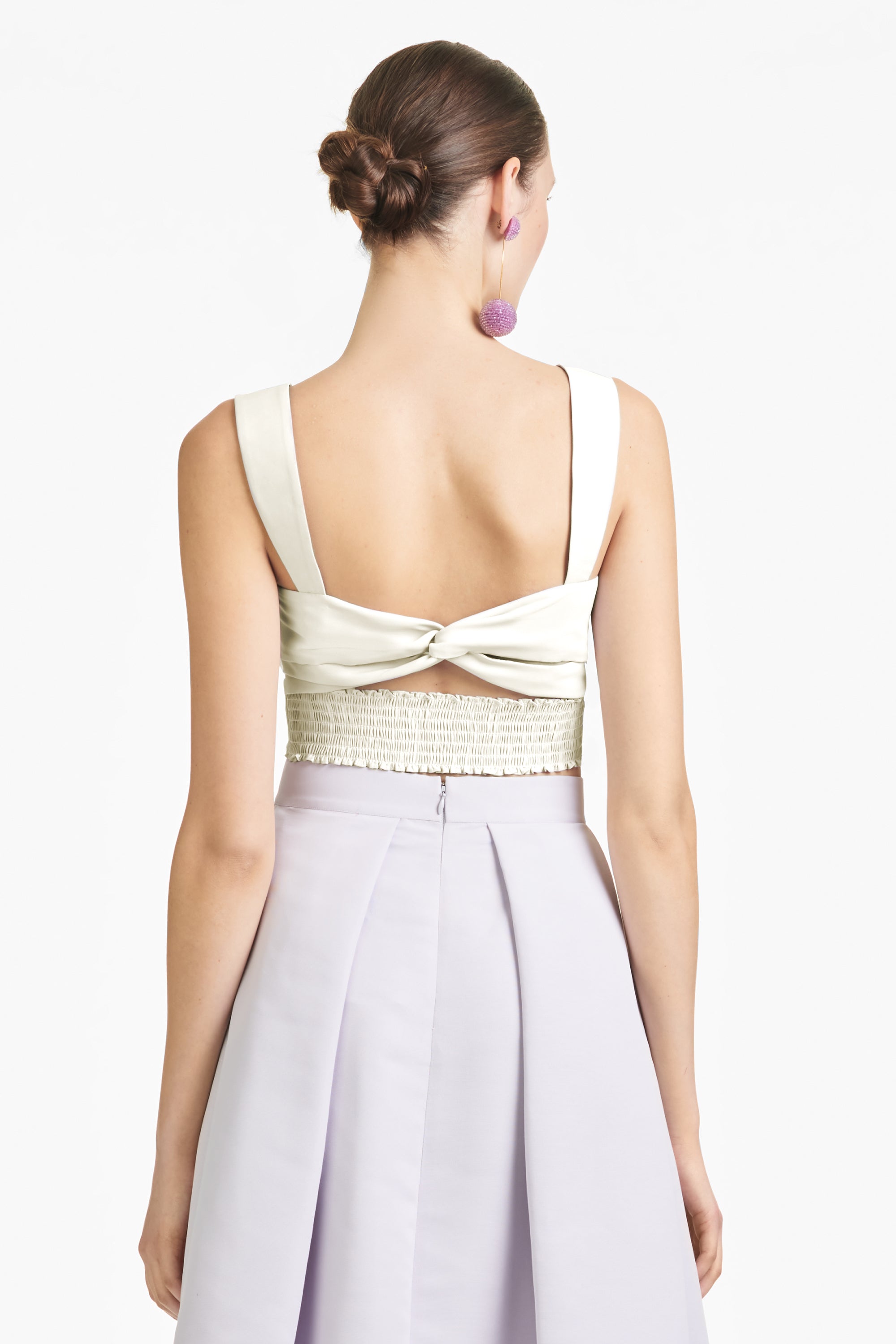 Darcy Top - Ivory - Faille