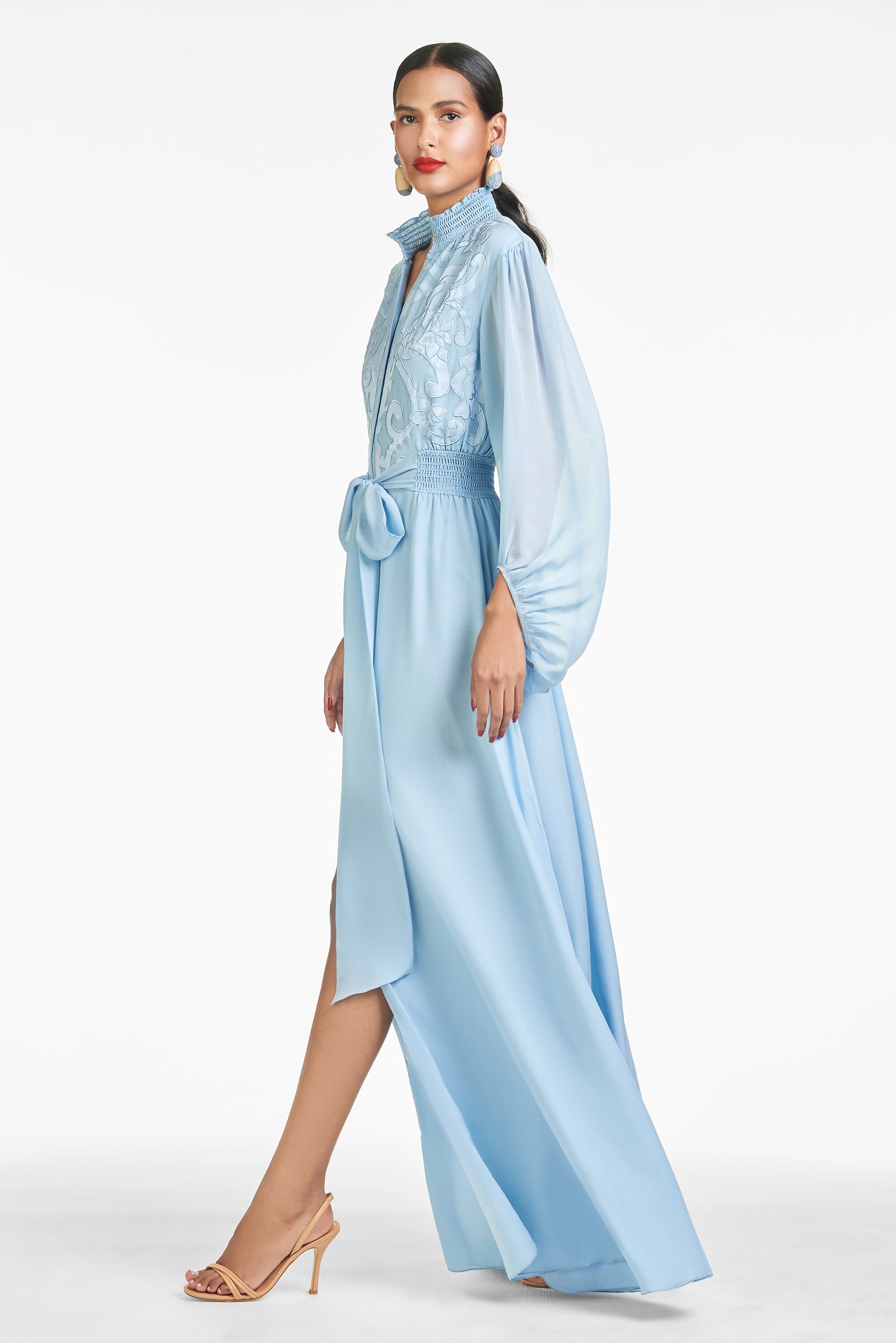 Beatrix Gown - Chambray Blue