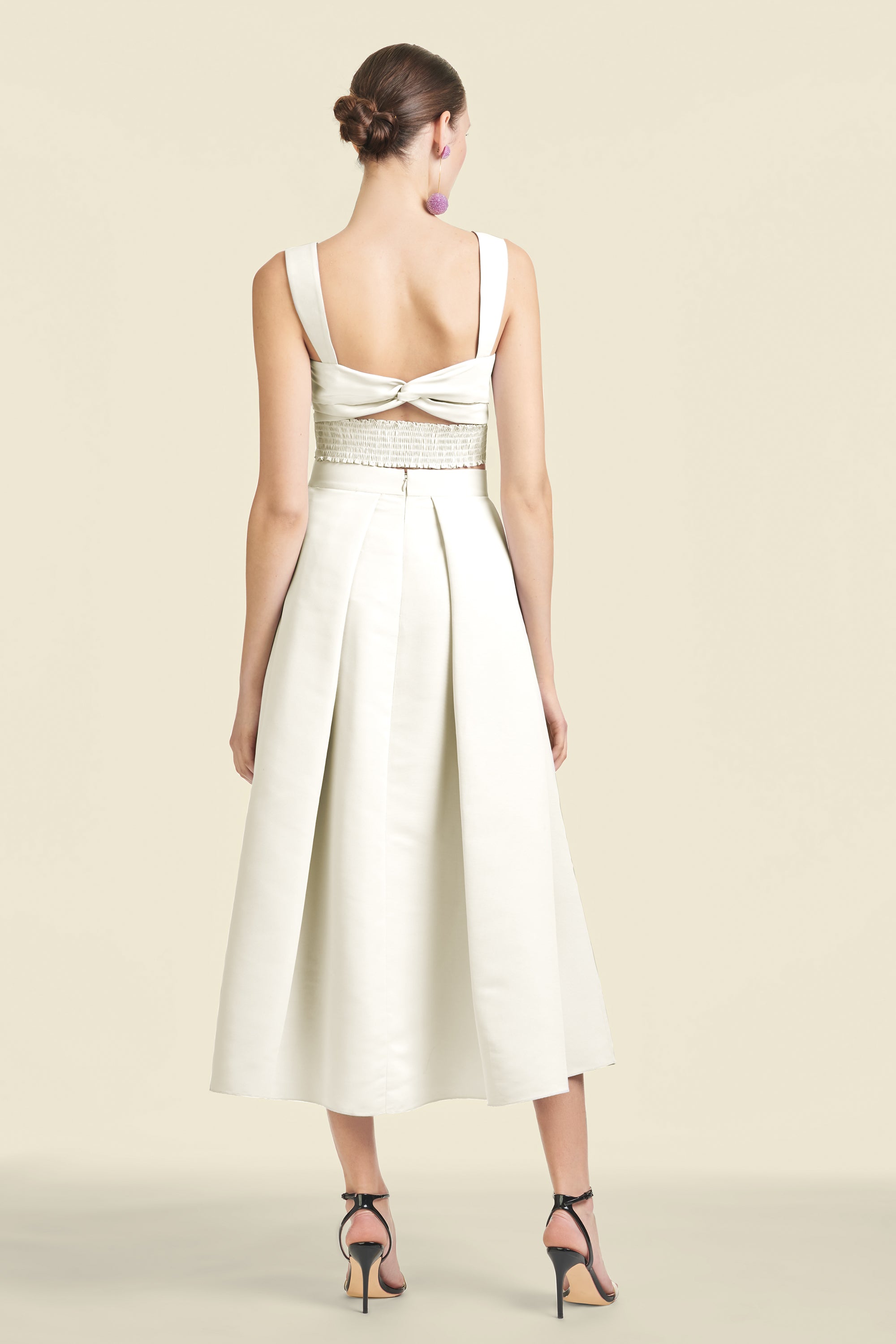 Darcy Top - Off White - Mikado